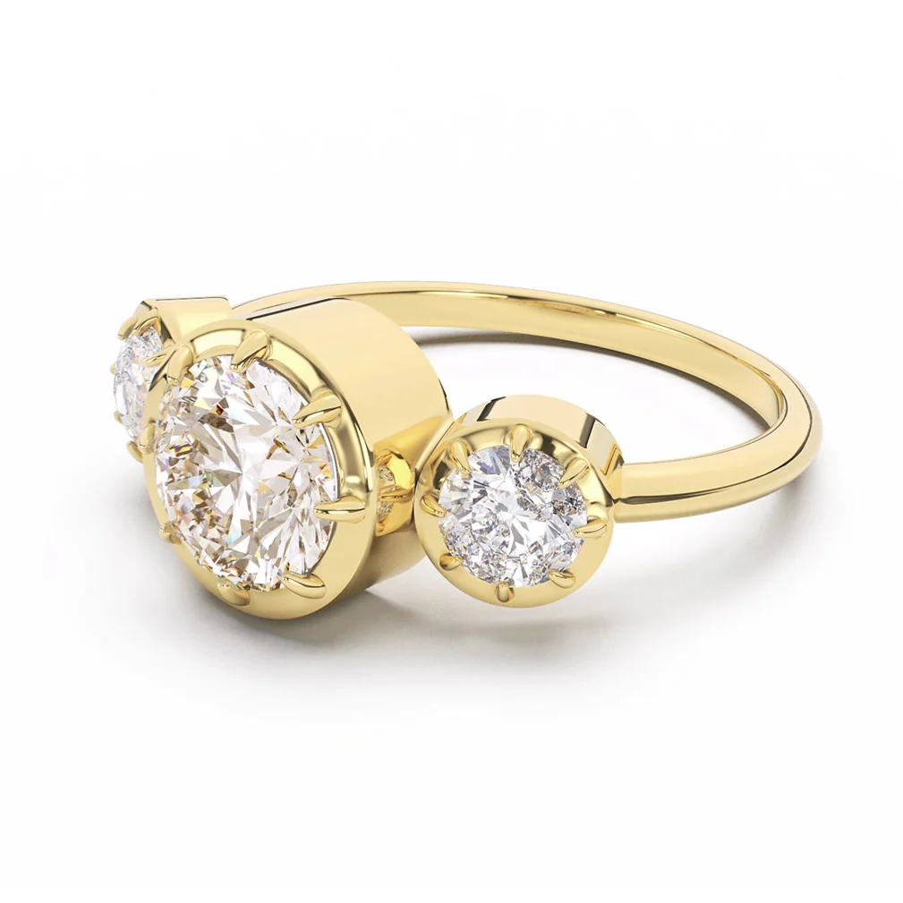1.50ct Natural Diamond Trilogy | One Of A Kind - Image 3