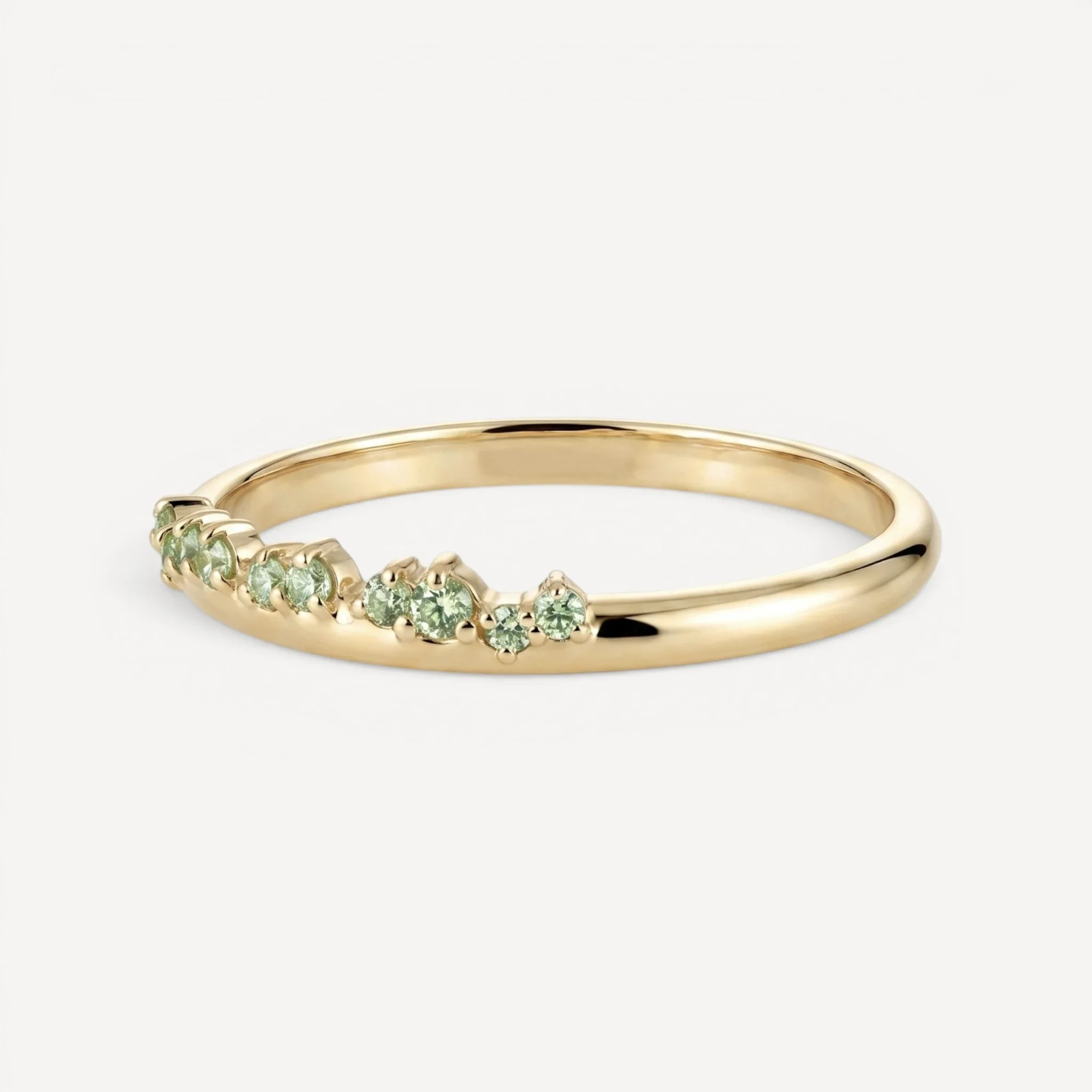 Amara Ring | green diamonds - Image 4