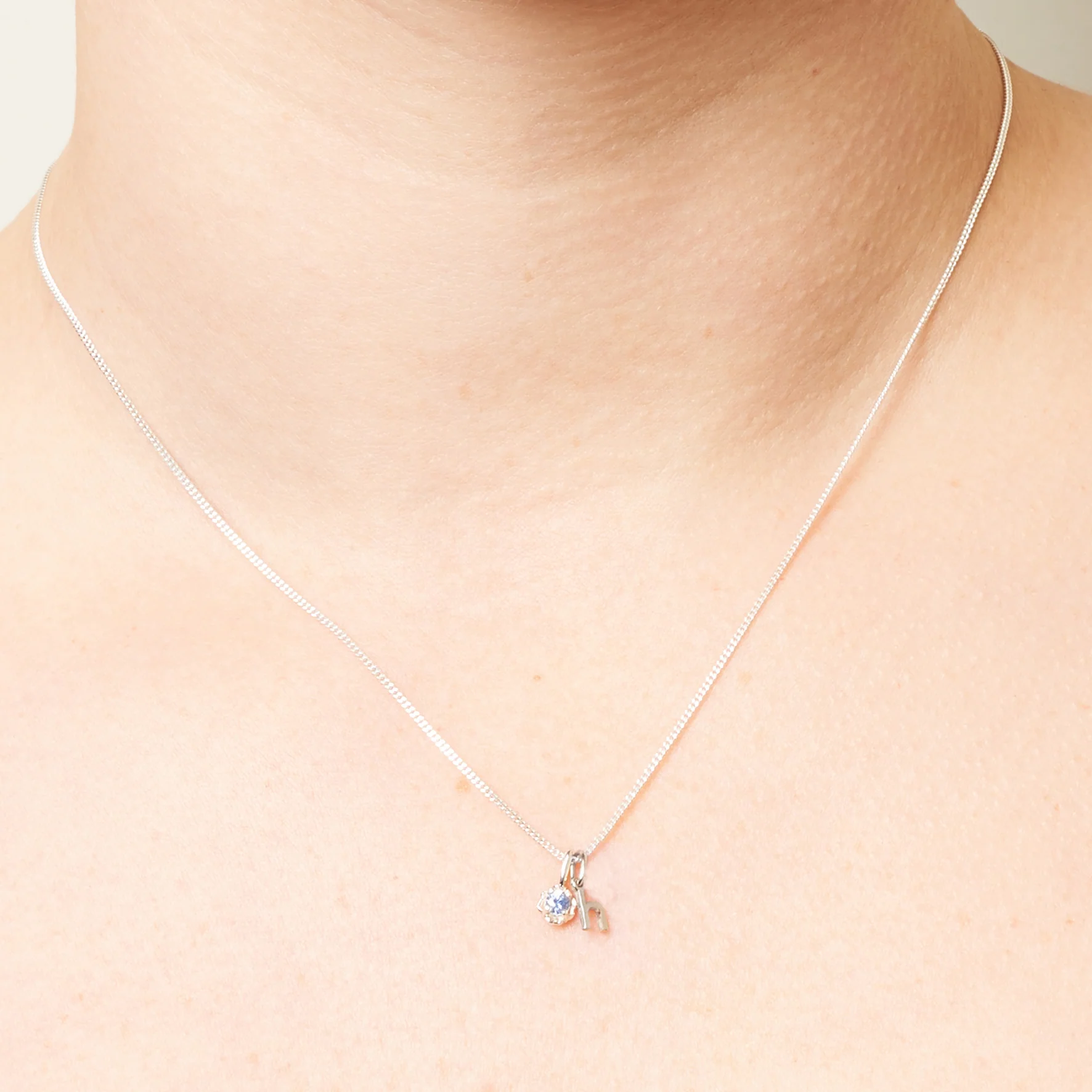 Birthstone & Letter necklace - Image 3