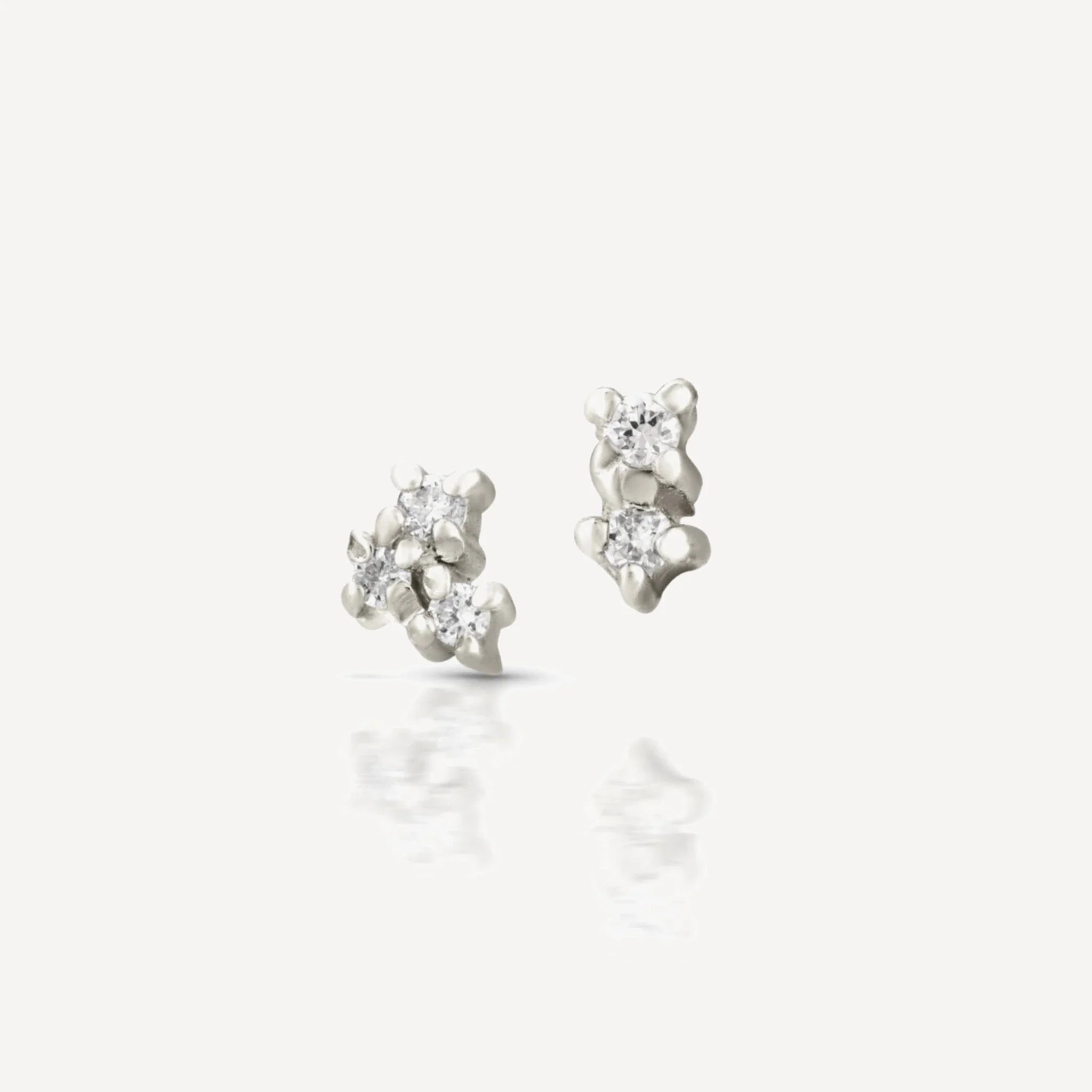 Clessa studs | white diamonds - Image 5