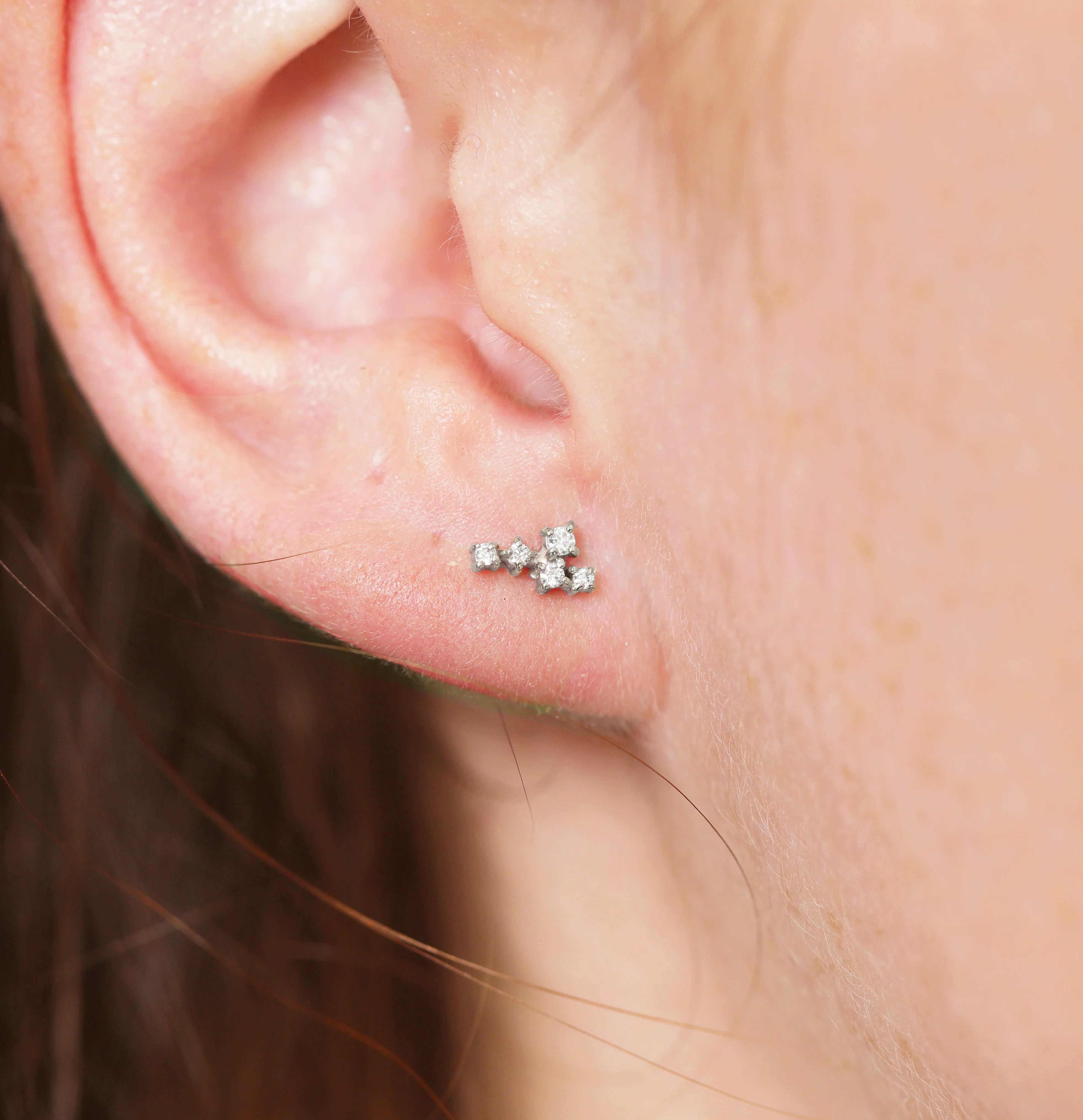 Estrella studs | white diamonds - Image 6