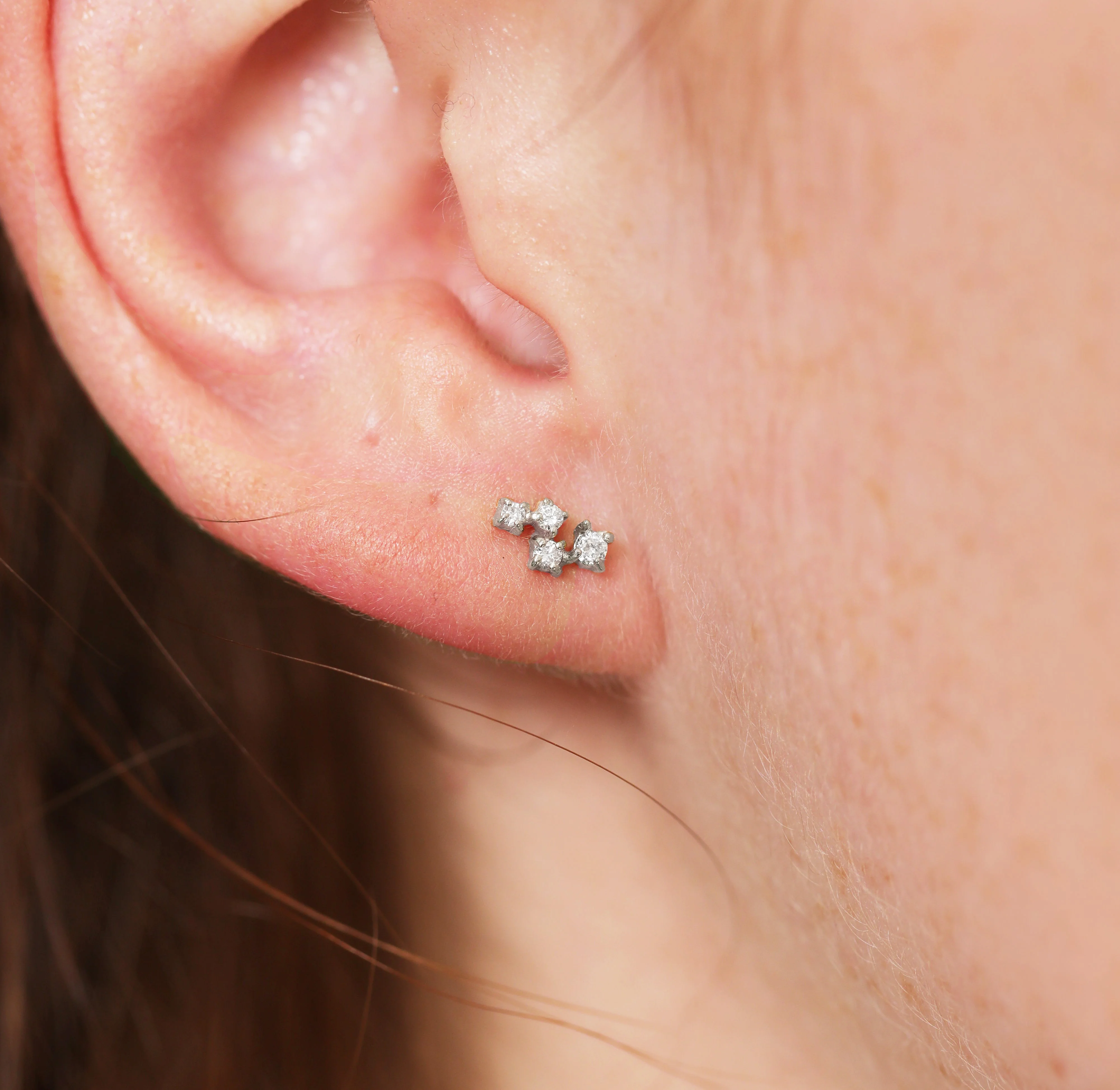 Estrella studs | white diamonds - Image 8