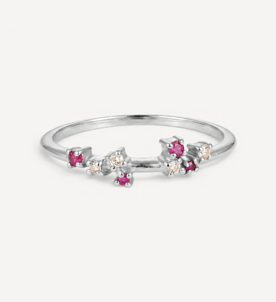 Ayla ring | rubies & champagne diamonds - Image 5
