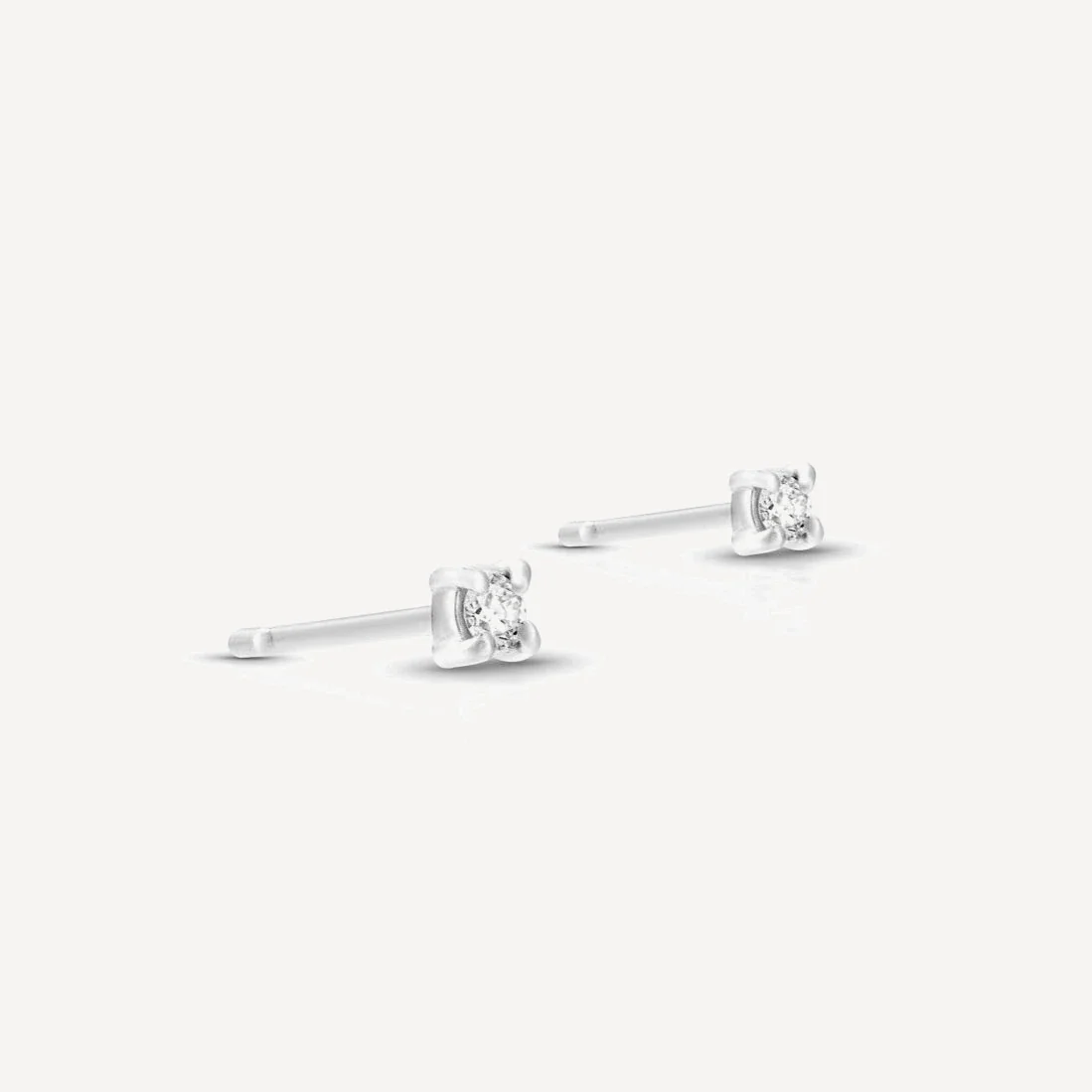 Petite Lena Studs | white diamonds - Image 4