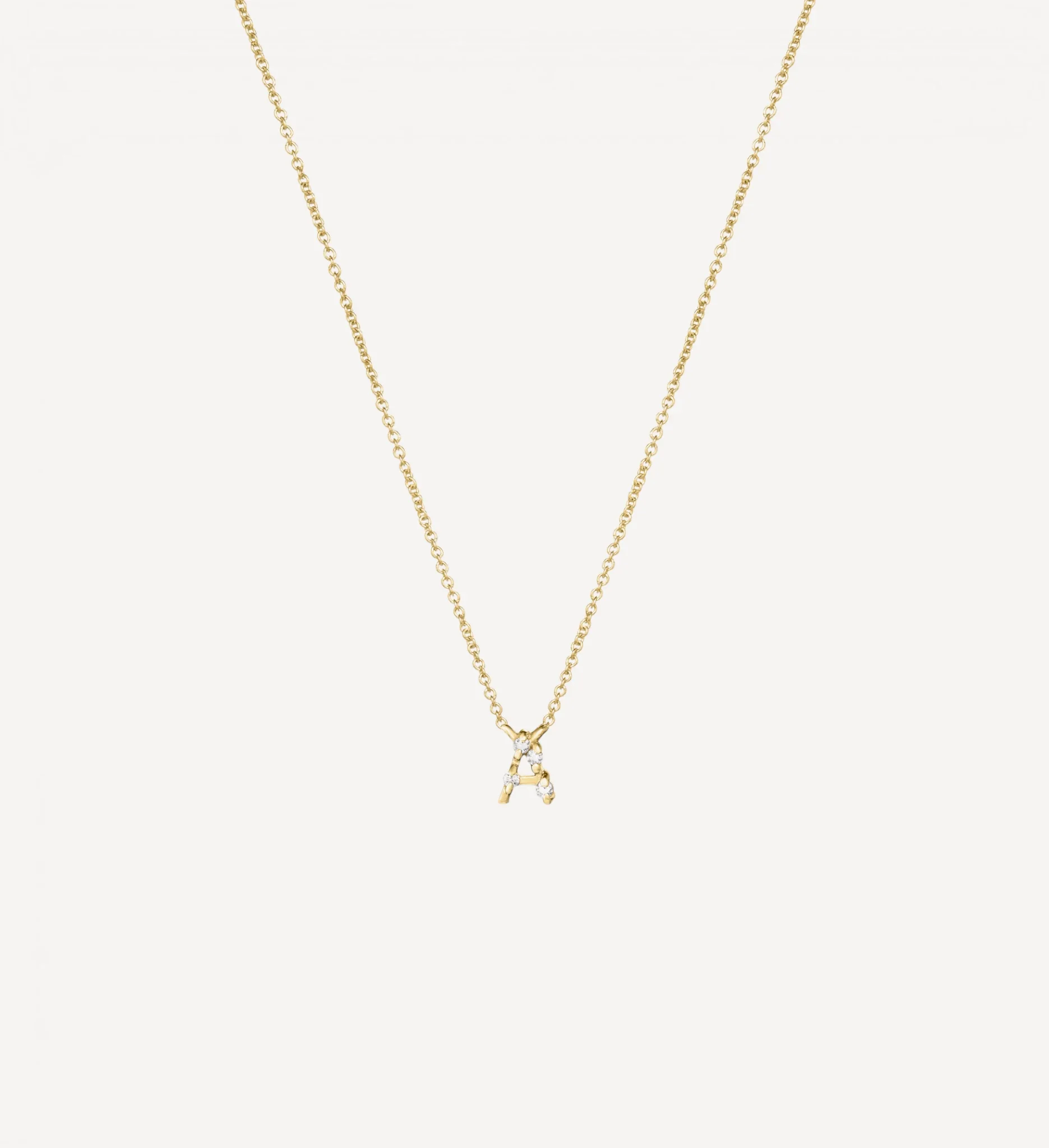 Diamond Letter Necklace | white diamond - Image 6
