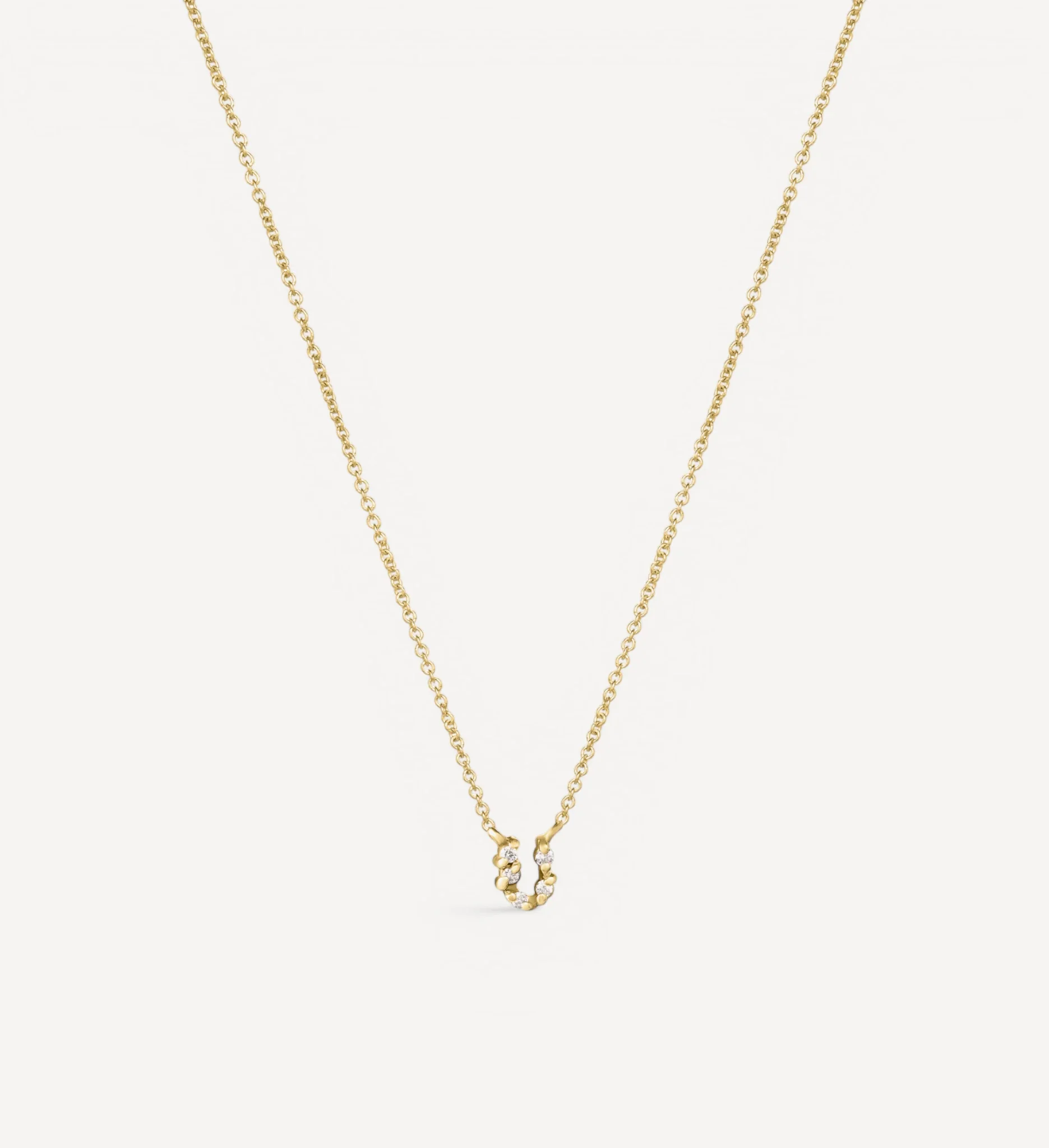 Diamond Letter Necklace | white diamond - Image 7