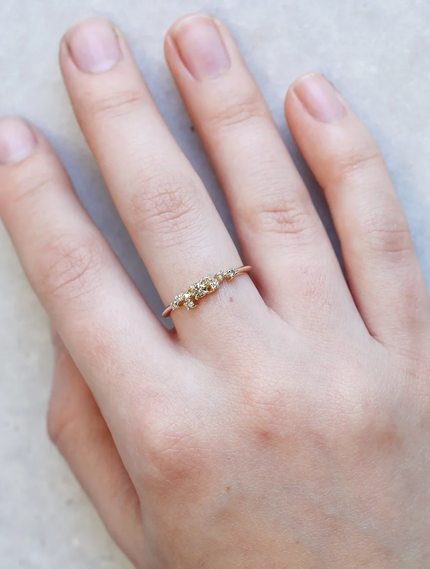 Esma ring | champagne diamonds - Image 2
