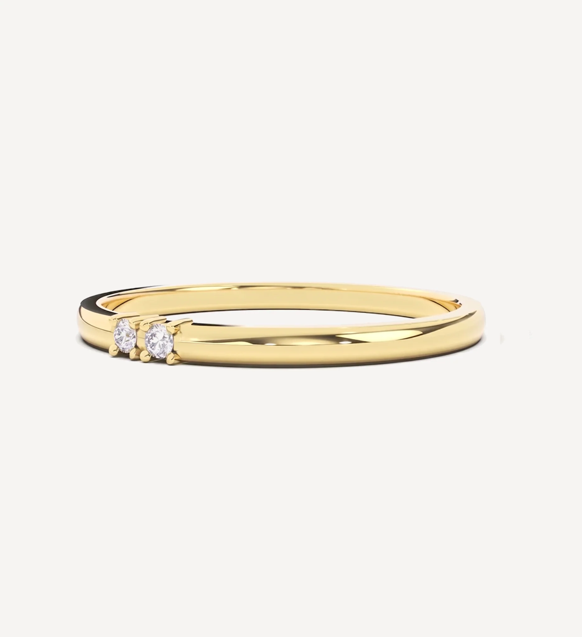 Engraved Morse Code Ring | Two Birthstone - Image 3