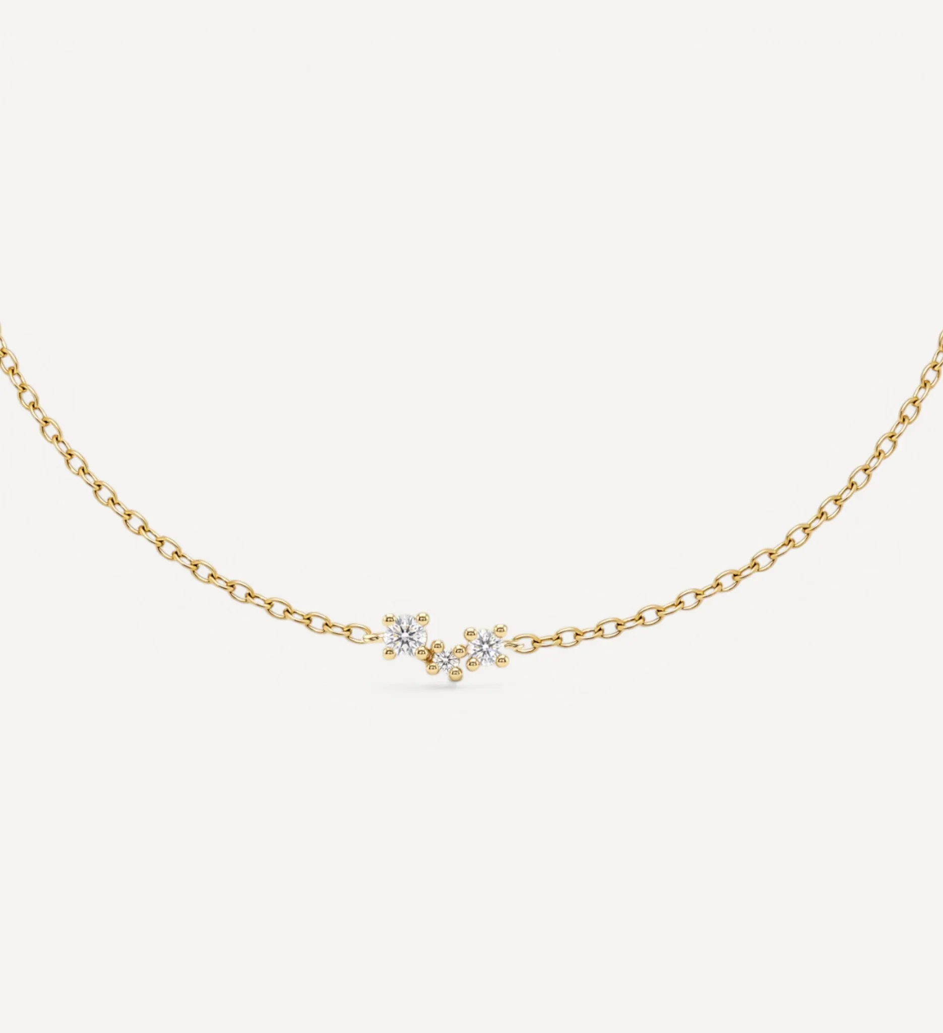 Diamond Cluster Bracelet | white diamond - Image 4
