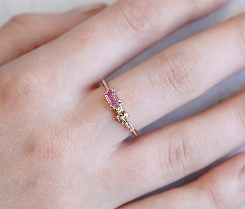 Efina ring | pink sapphire - Image 3