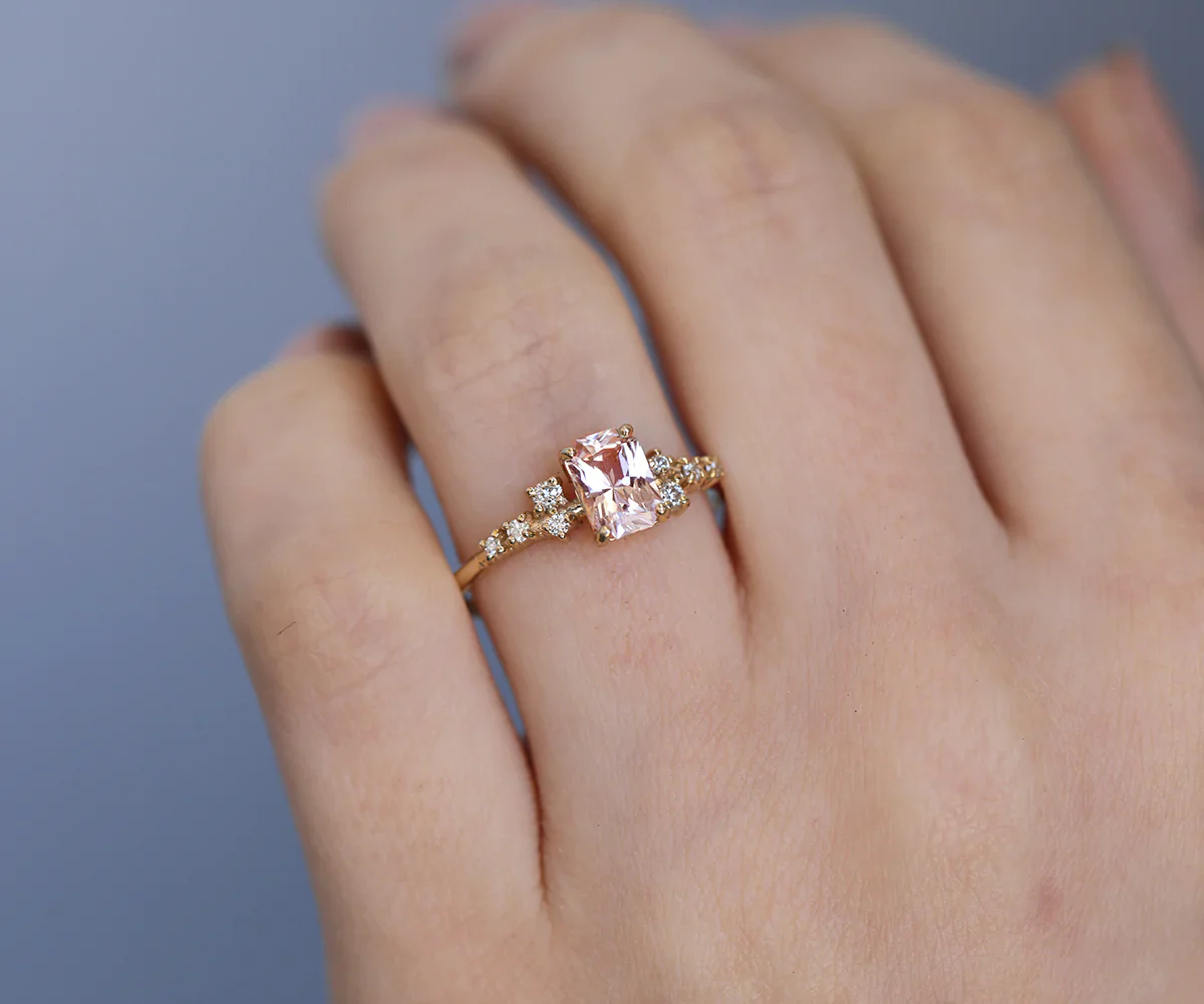 Elise | morganite & diamonds - Image 2