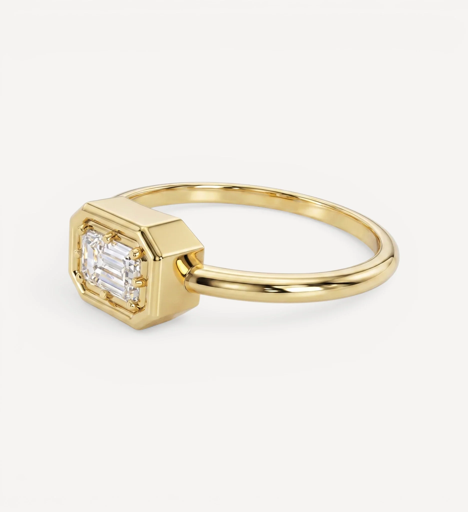 Flow Ring | Emerald Diamond - Image 3