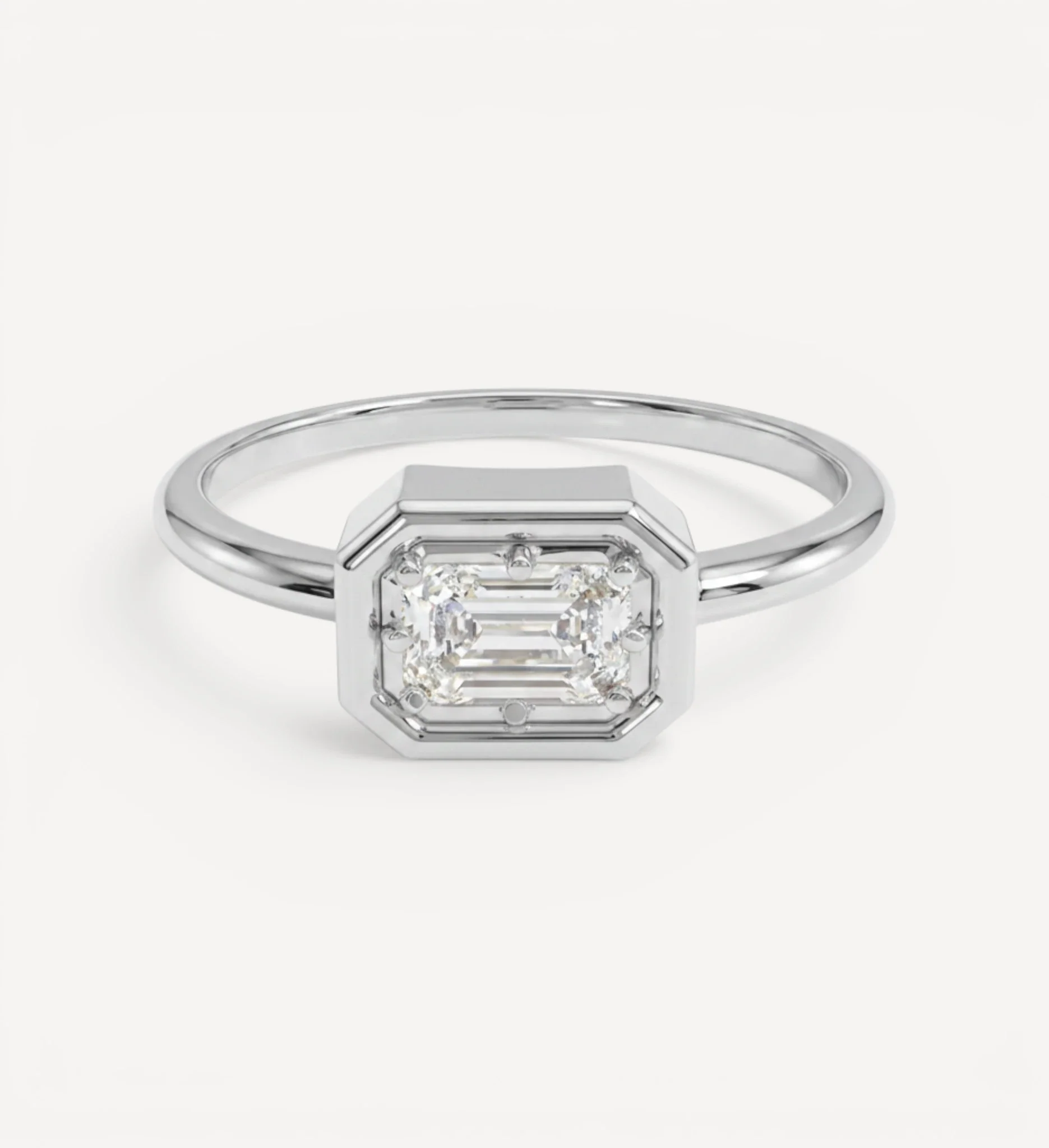 Flow Ring | Emerald Diamond - Image 5