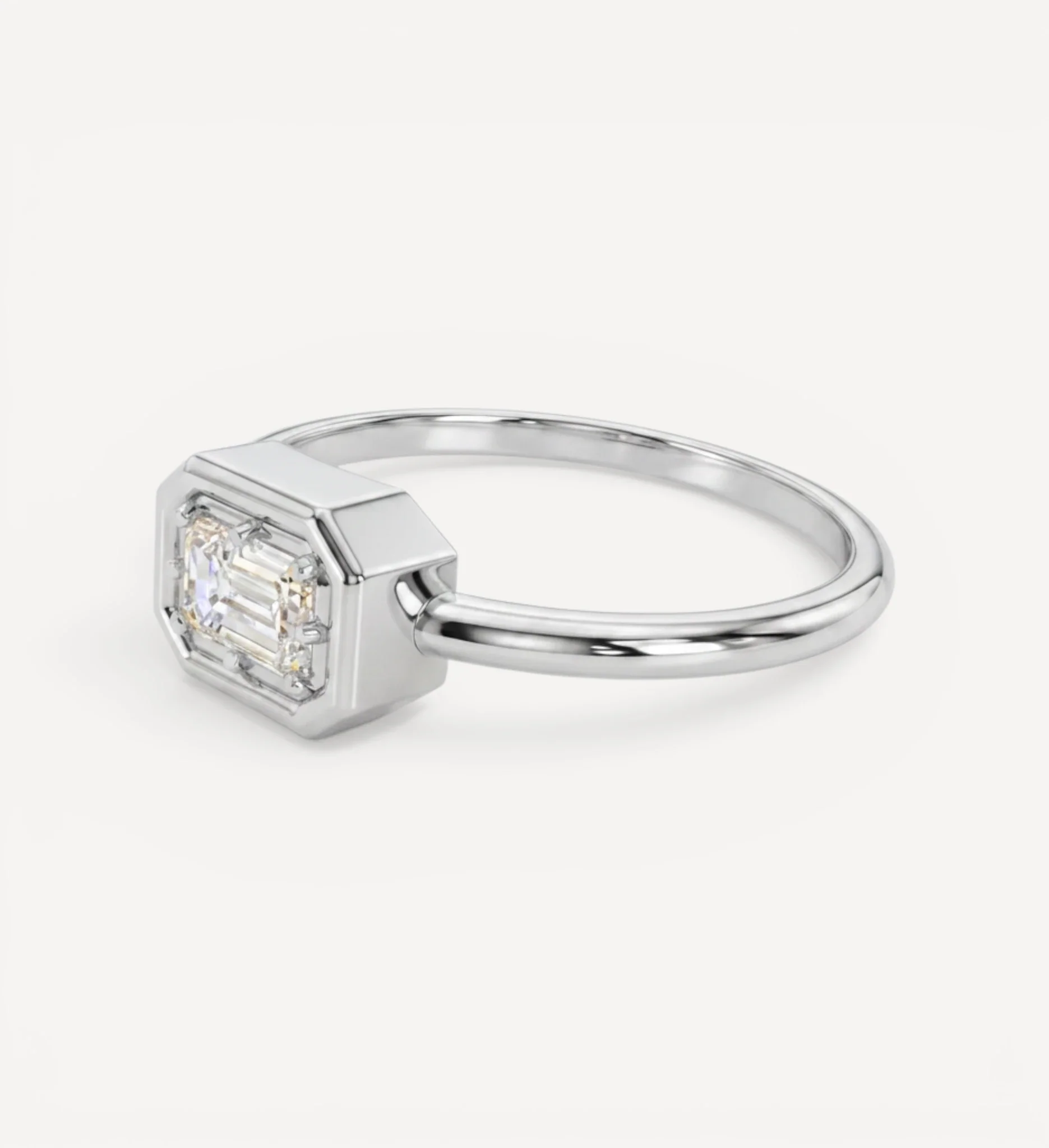Flow Ring | Emerald Diamond - Image 7