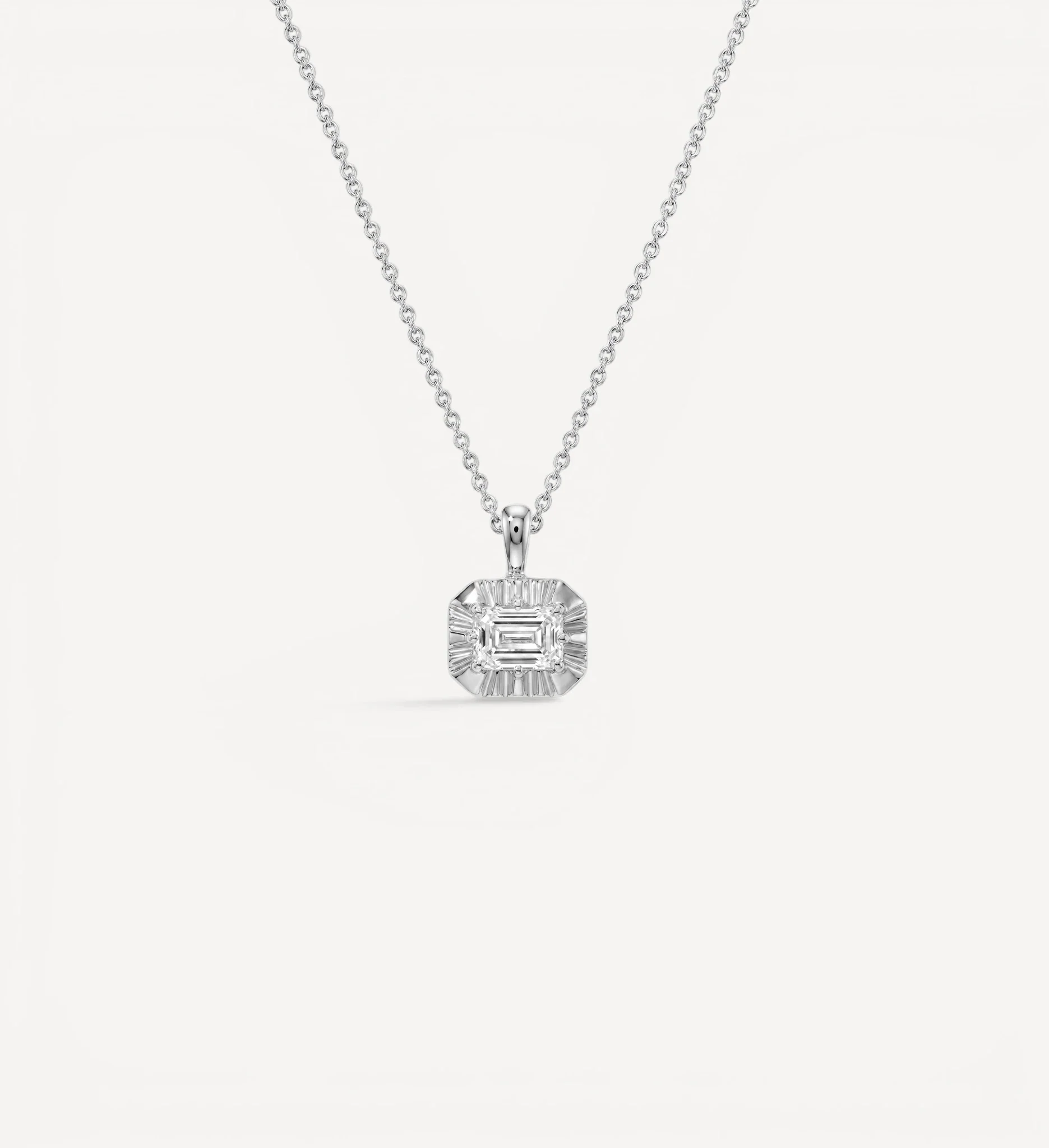 Margot Necklace | Emerald Diamond - Image 3