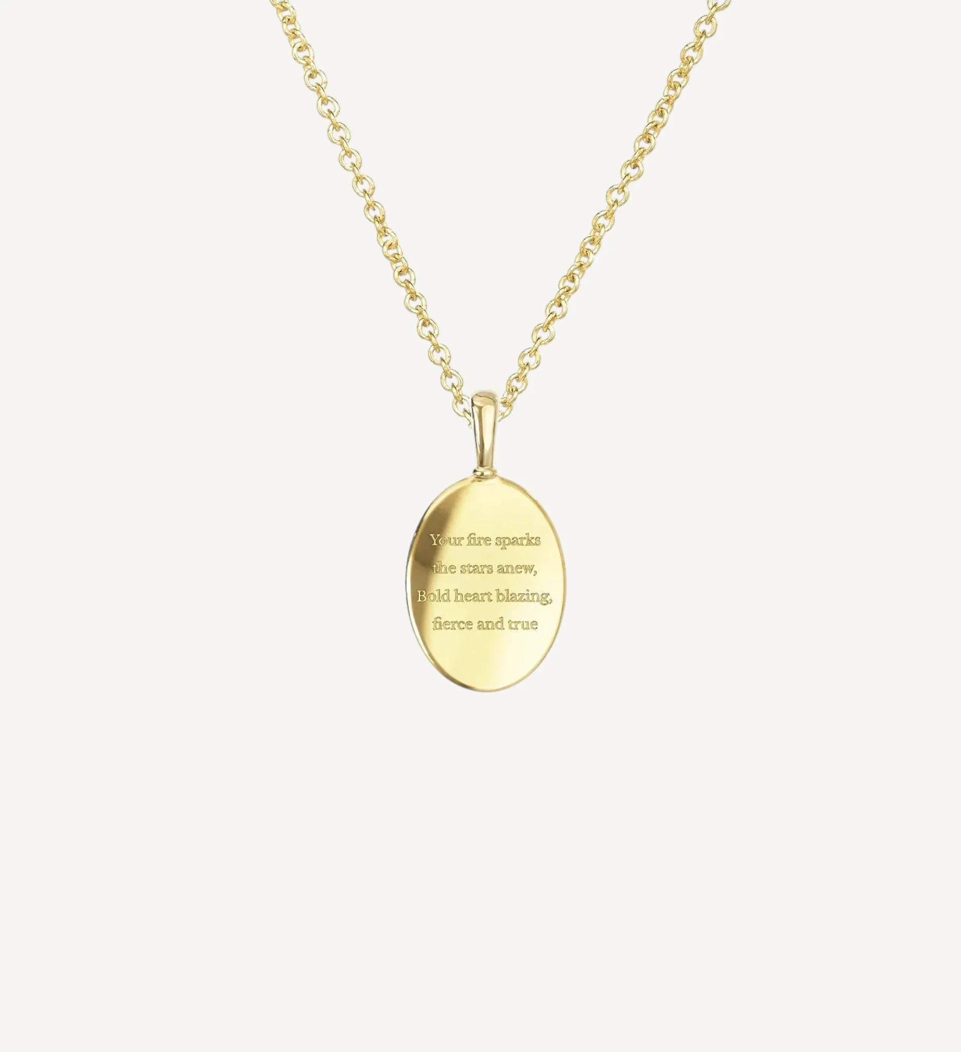 Zodiac Poem Necklace | Oval - Image 6