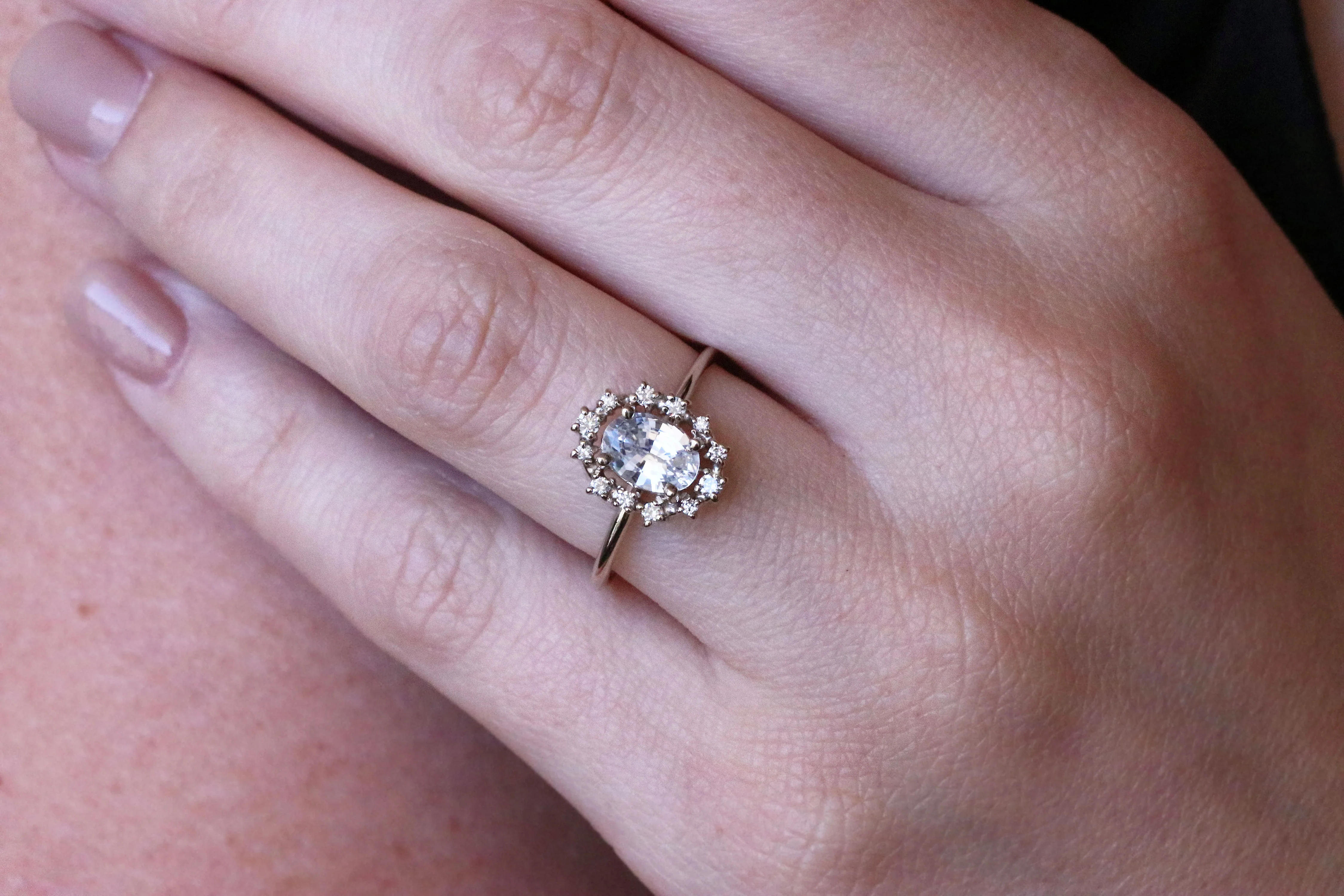 Everly | white sapphire & diamonds - Image 5