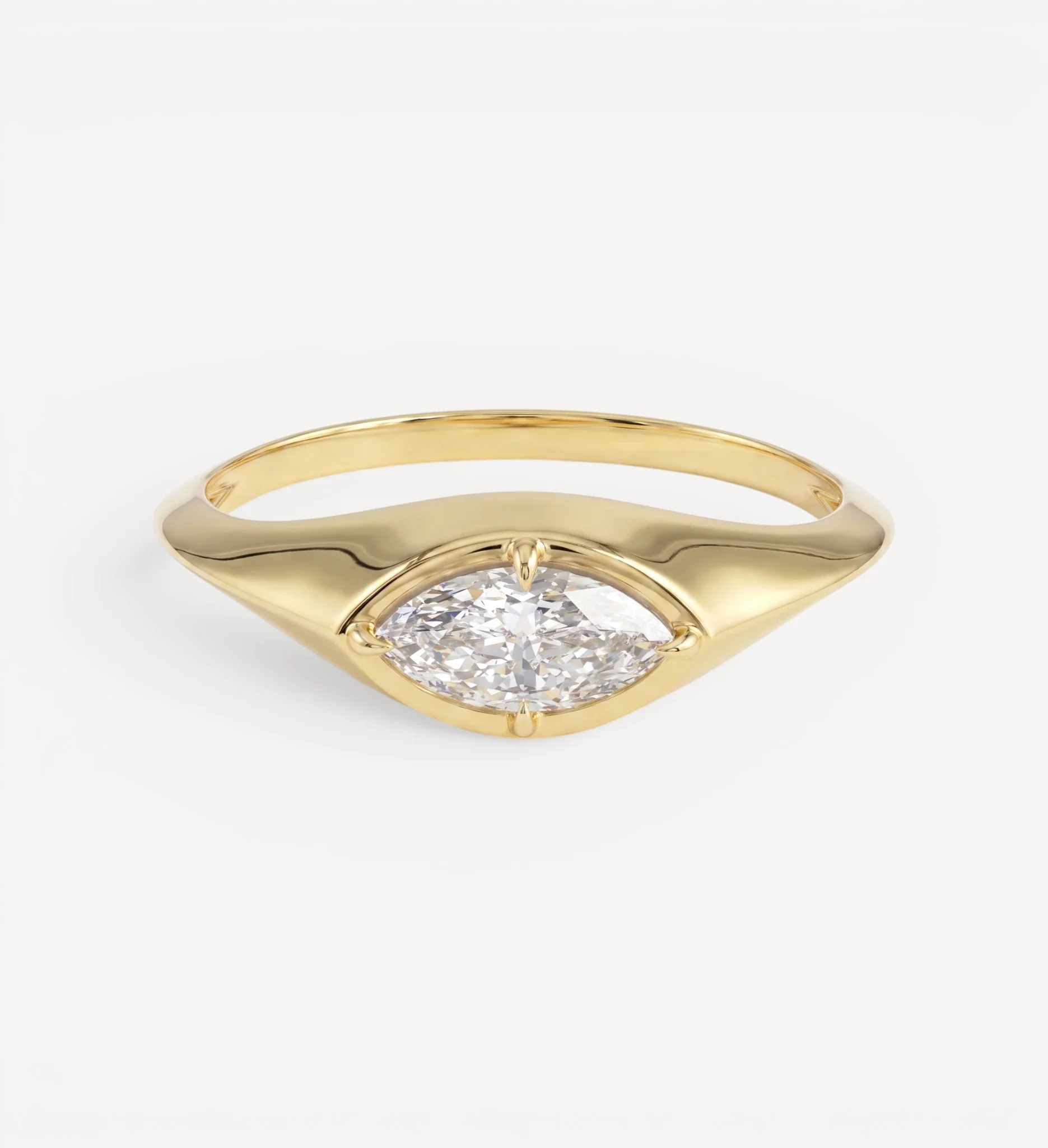Fenwick Signet Ring | 0.30ct Marquise Diamond