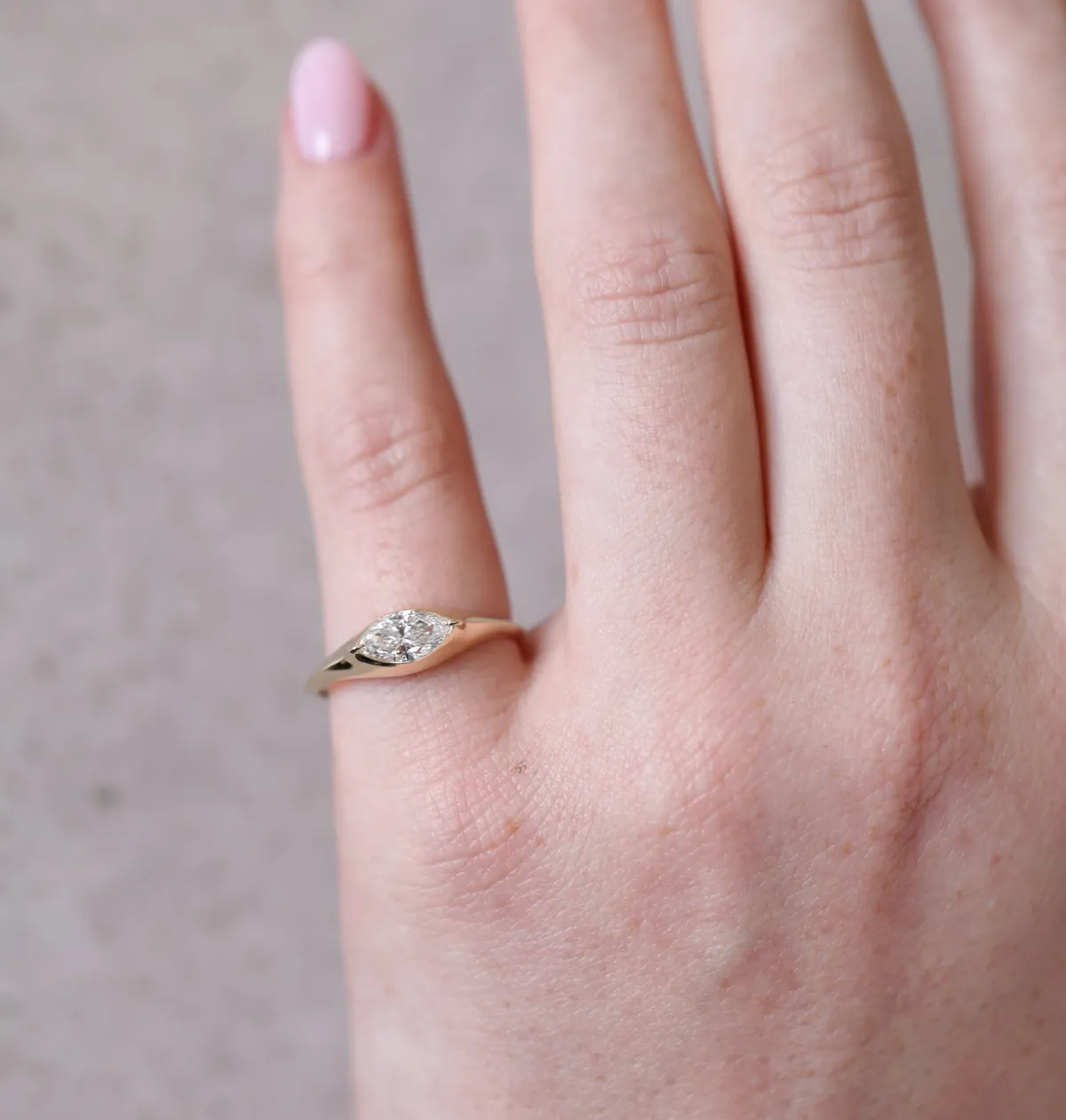 Fenwick Signet Ring | 0.50ct Marquise Diamond - Image 3