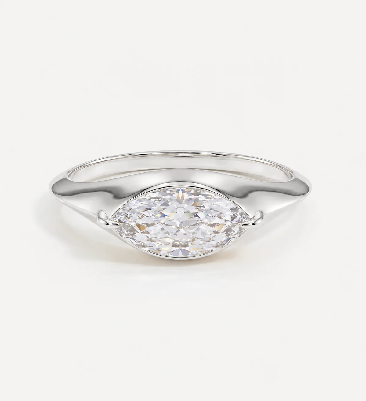 Fenwick Signet Ring | 0.50ct Marquise Diamond - Image 5