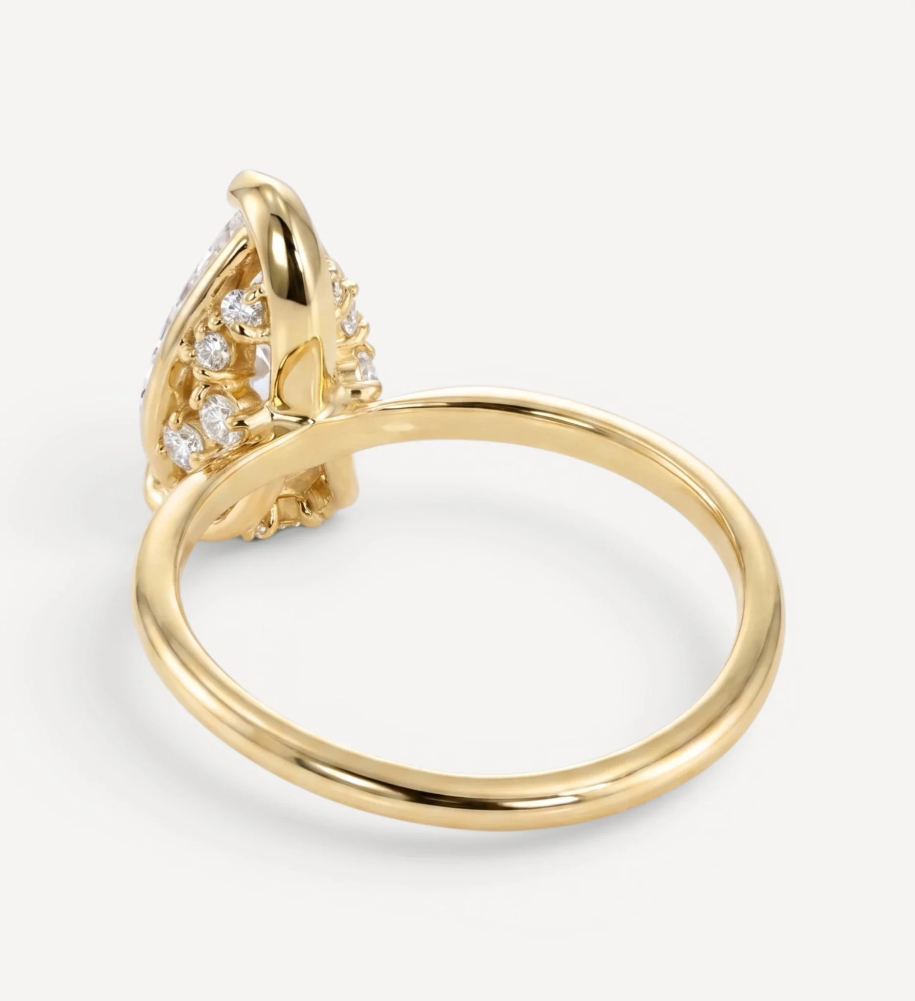 Flora ring | pear champagne diamond - Image 3
