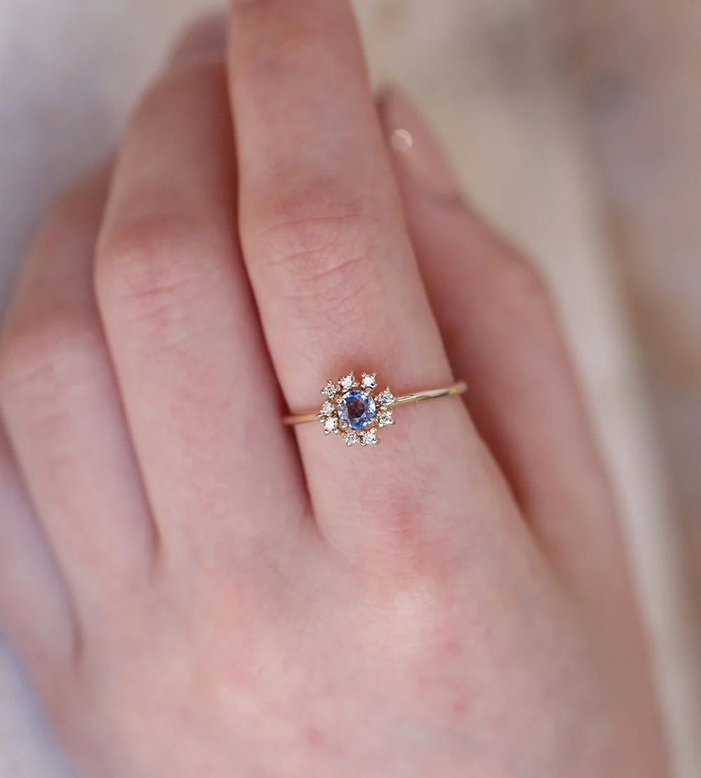 Florence | blue sapphire & diamonds - Image 2