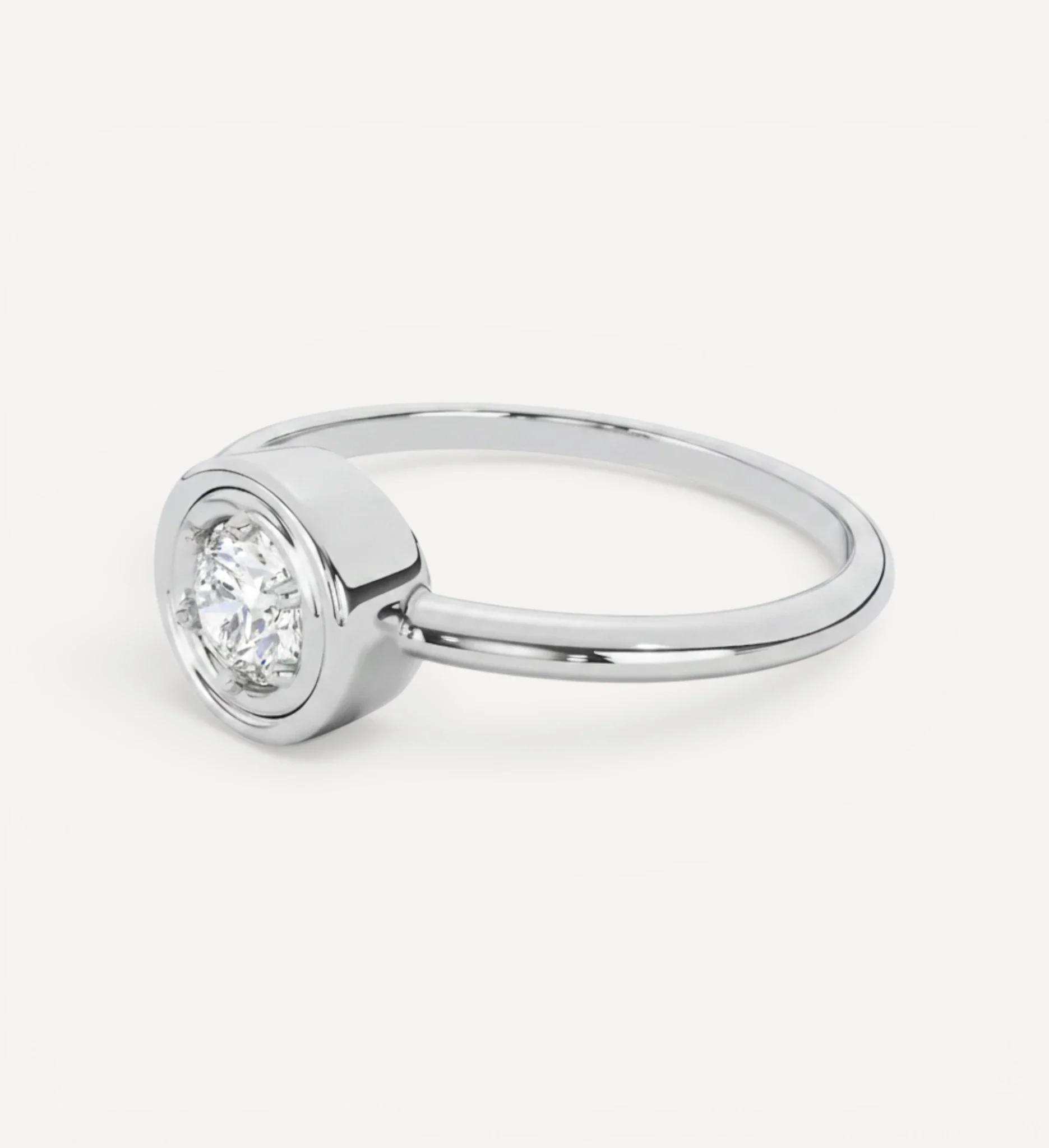 Flow Ring | Round Diamond - Image 7