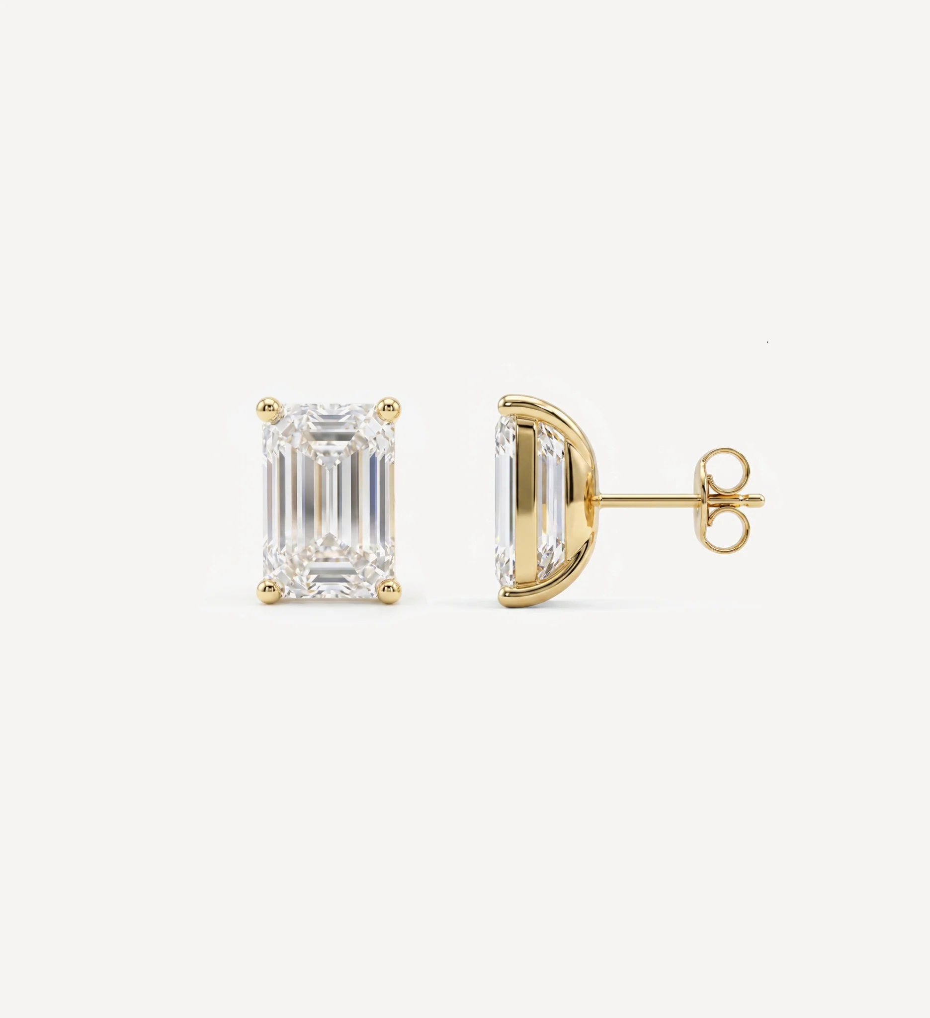 Grace Diamond Studs | Emerald - Image 4