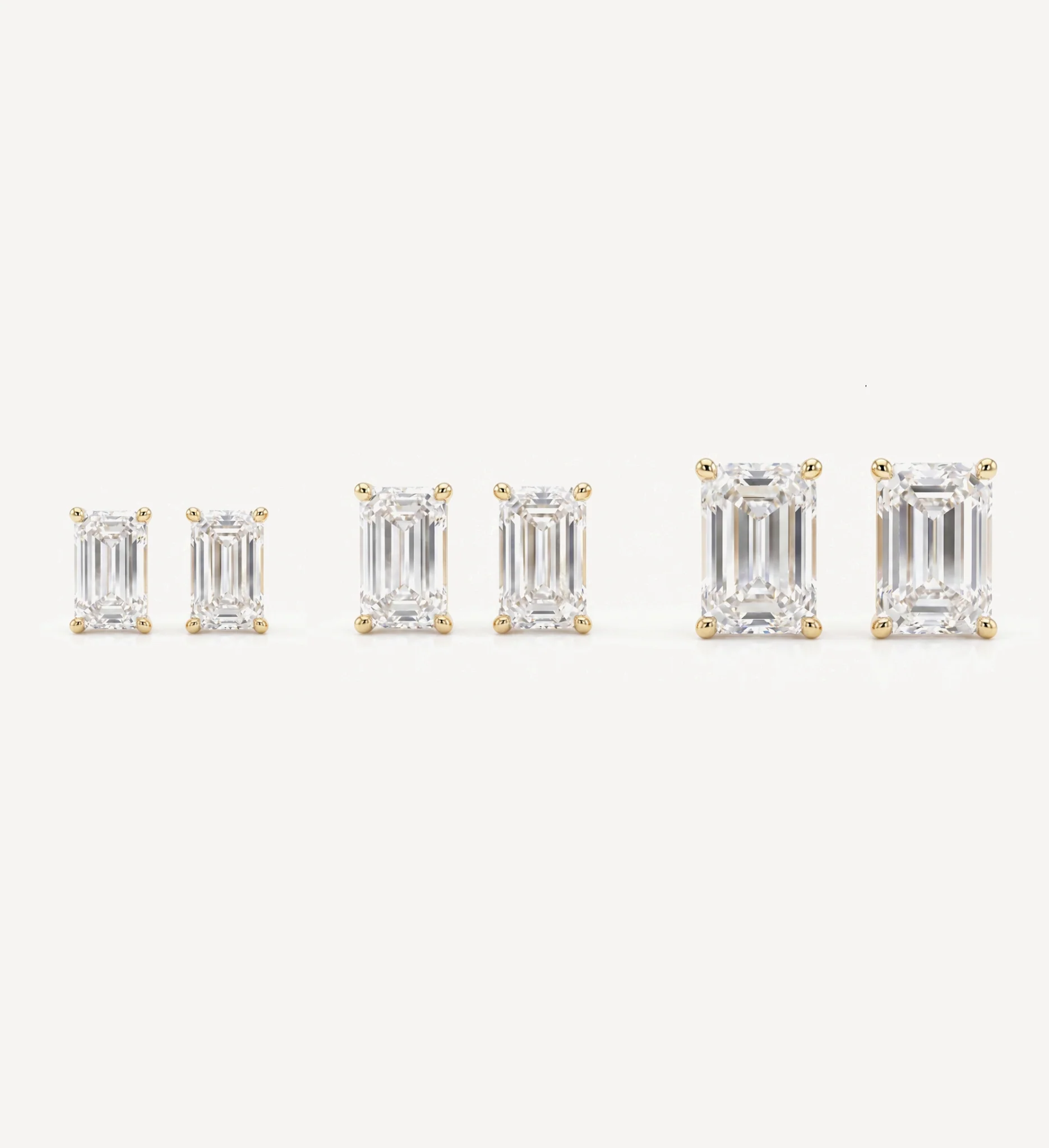 Grace Diamond Studs | Emerald - Image 5