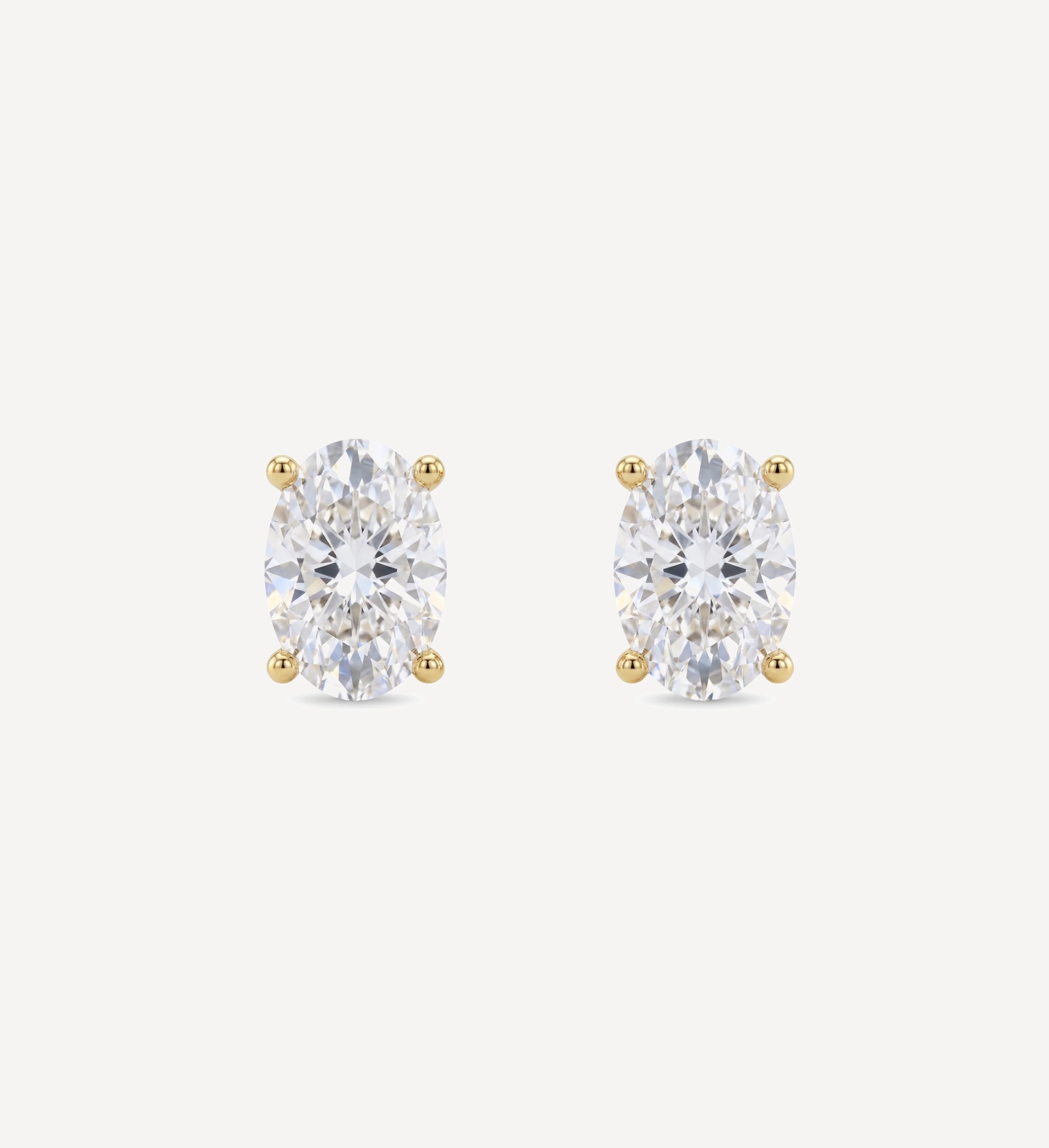 Grace Diamond Studs | Oval