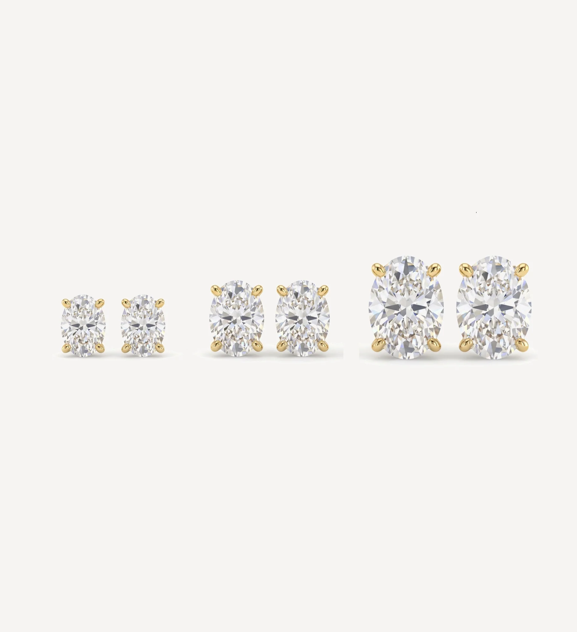 Grace Diamond Studs | Oval - Image 5