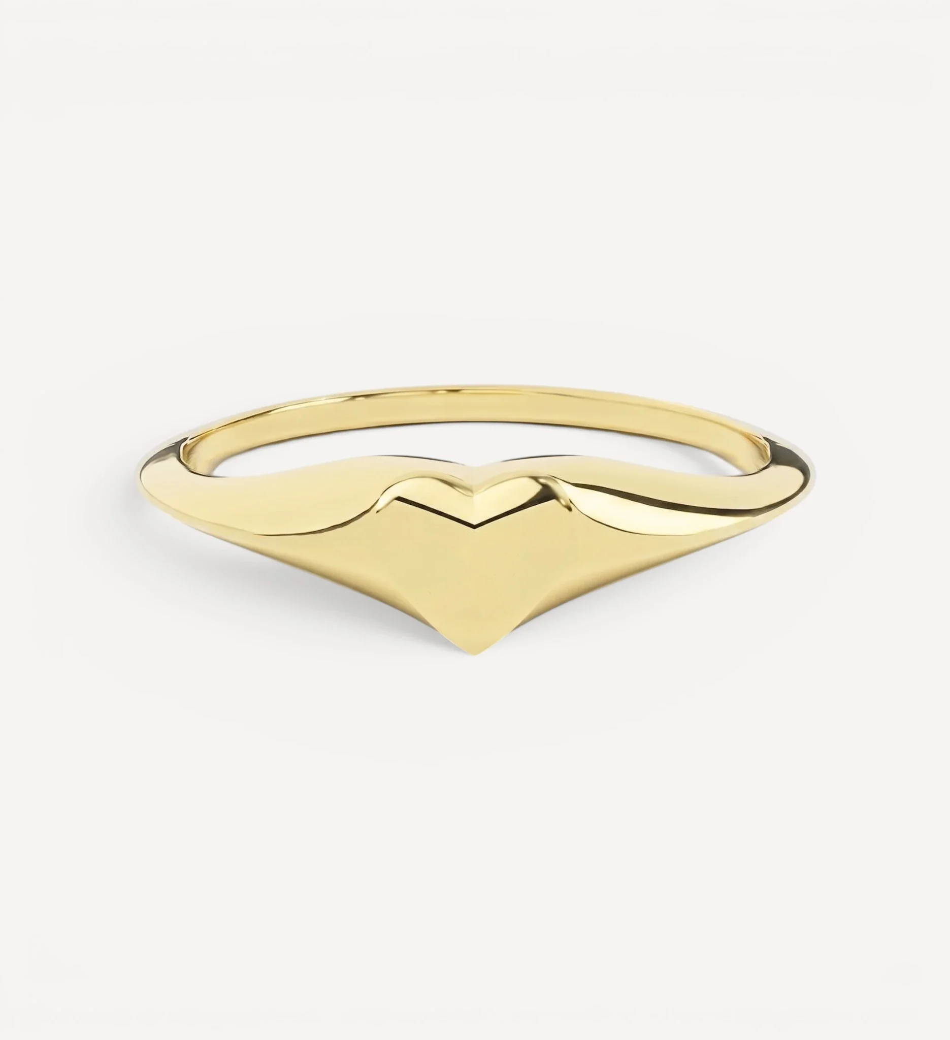 Petite Heart Signet | Engraved Initial - Image 4