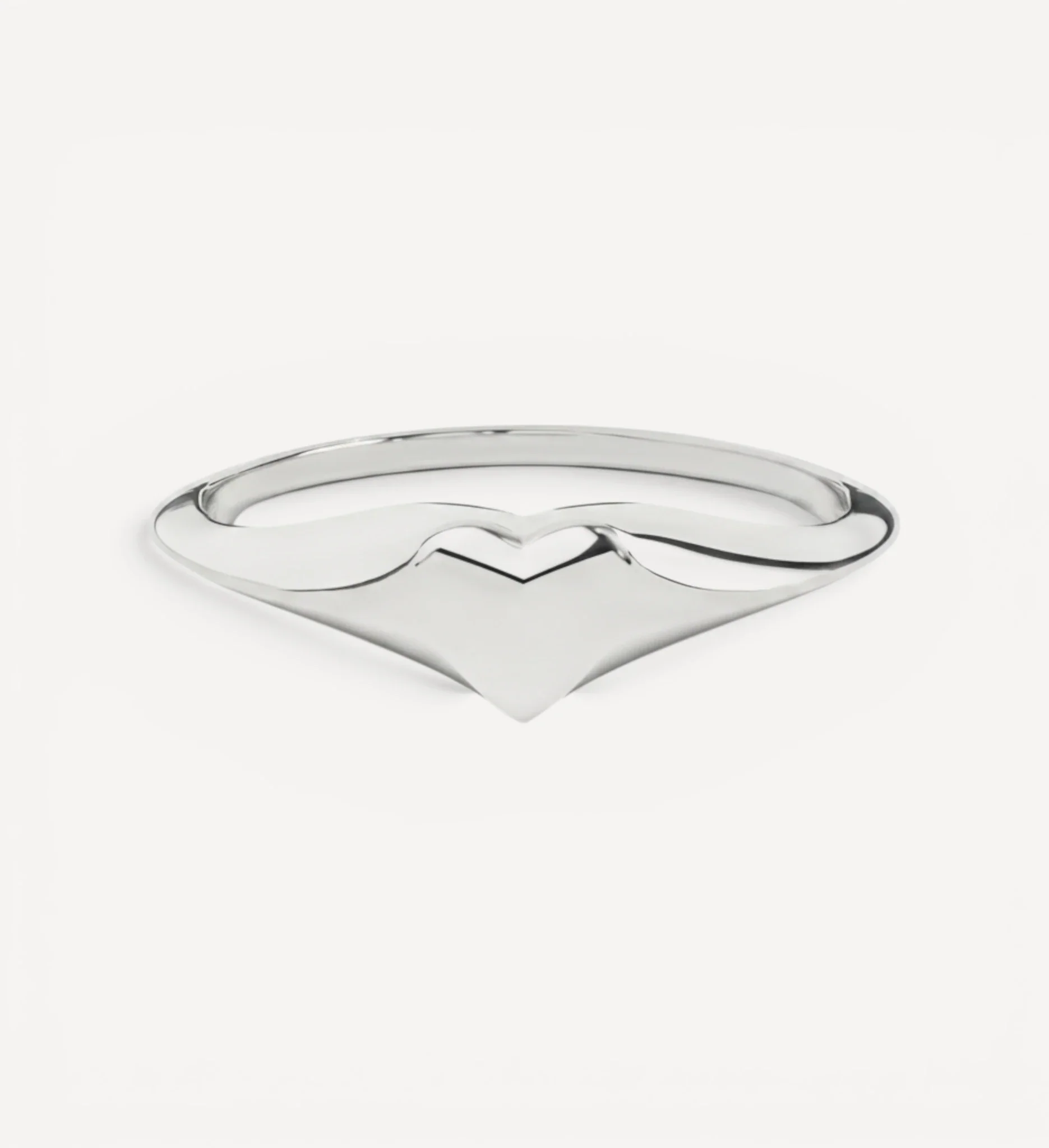 Petite Heart Signet | Engraved Initial - Image 5
