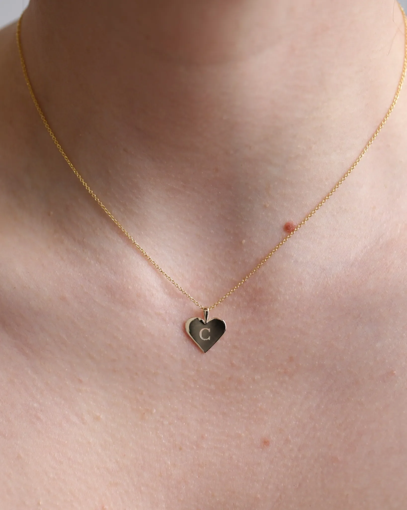 Heart Necklace II | Engraved Initial - Image 2
