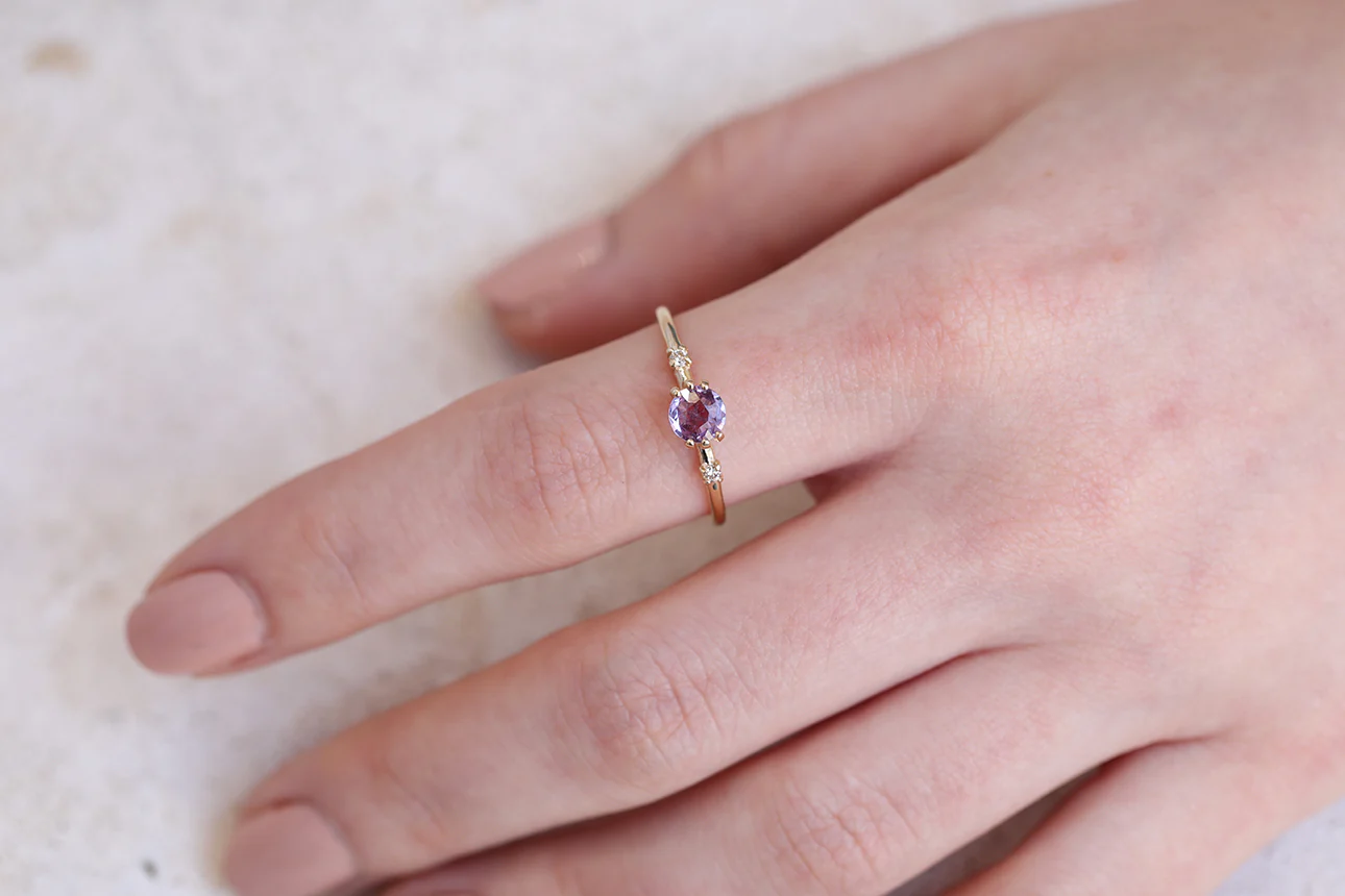 Lana | purple sapphire & diamonds - Image 3