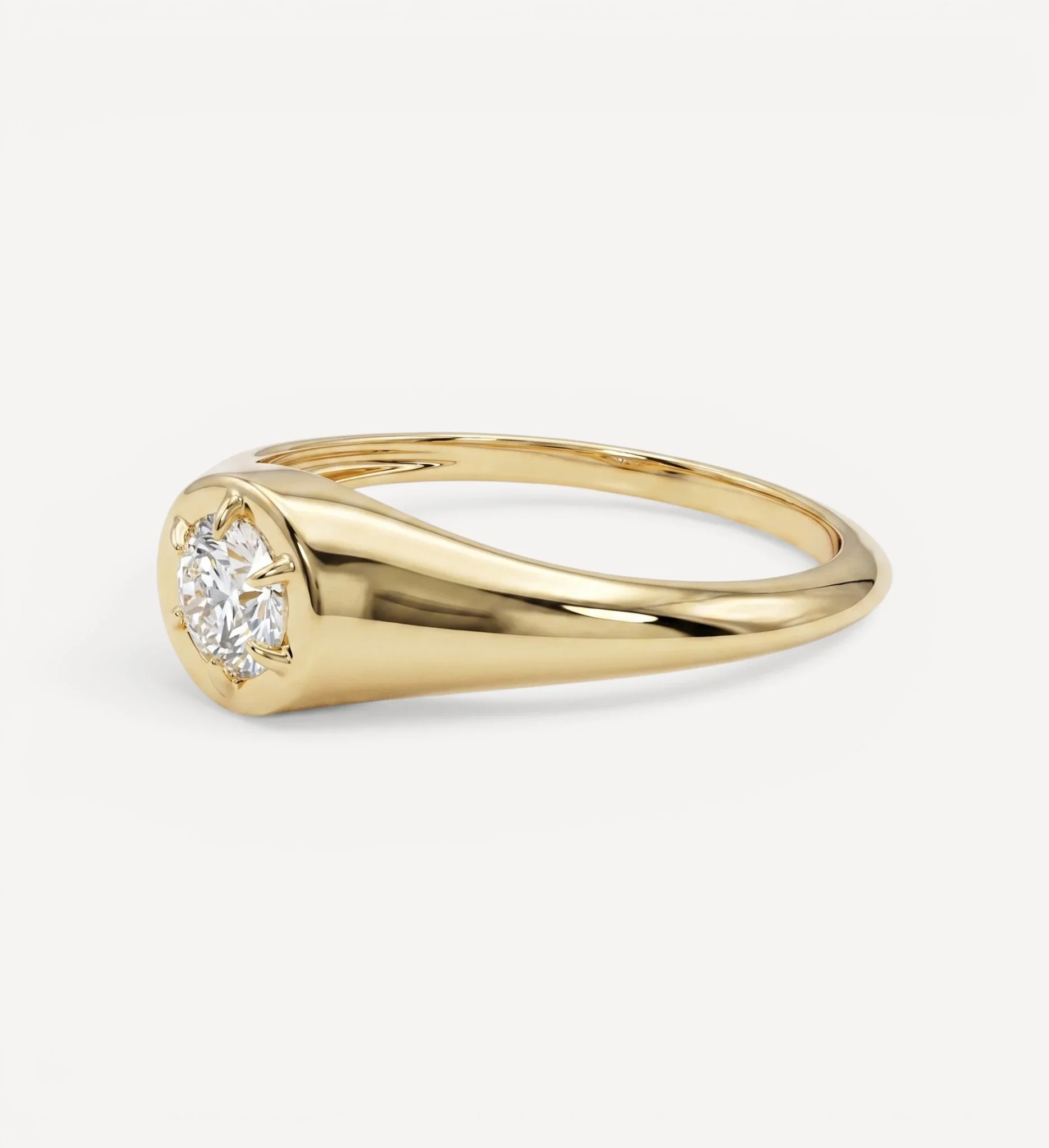 Leon Signet Ring | 0.30ct Oval Diamond - Image 3