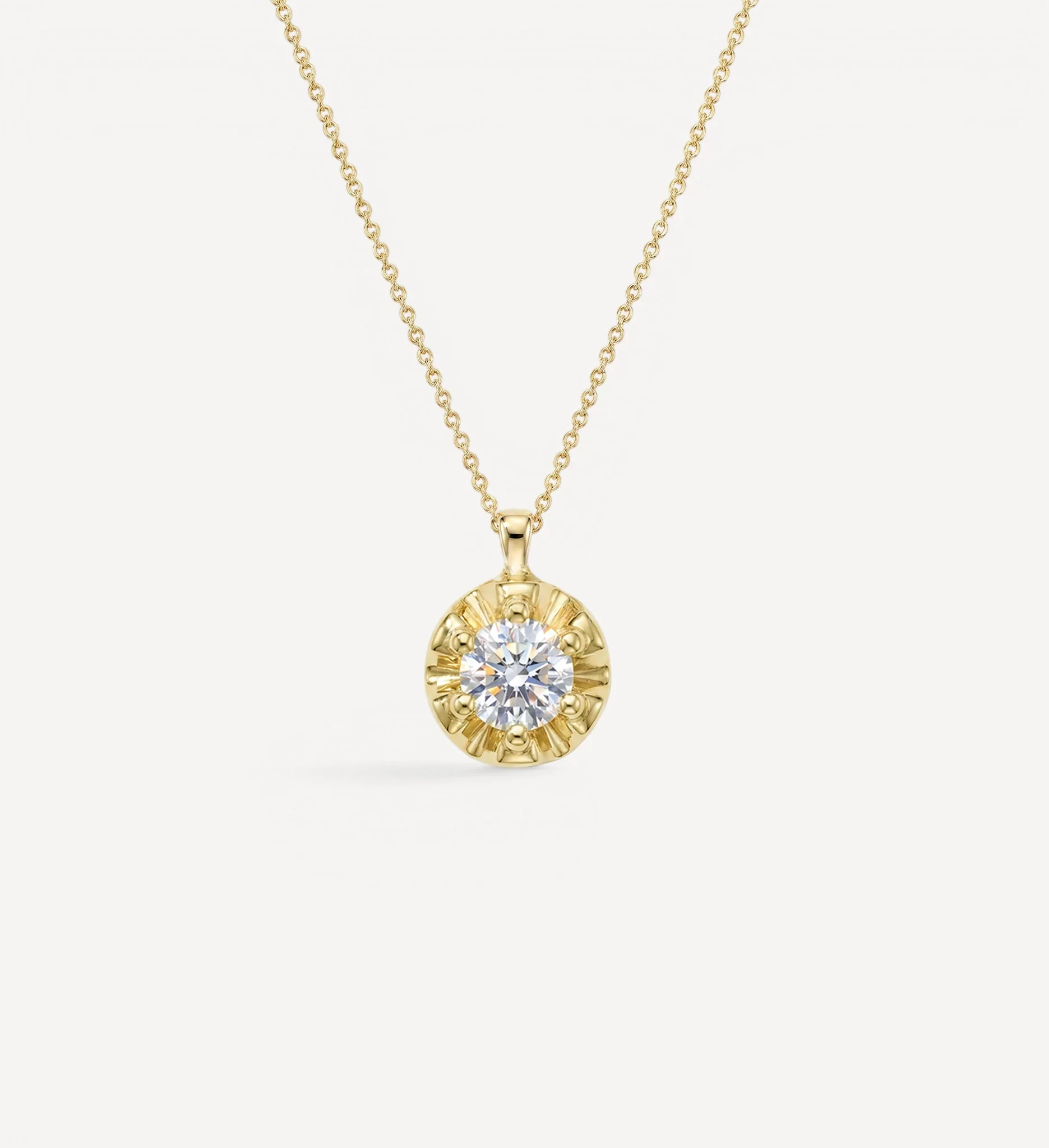Margot Necklace | Large Round Diamond