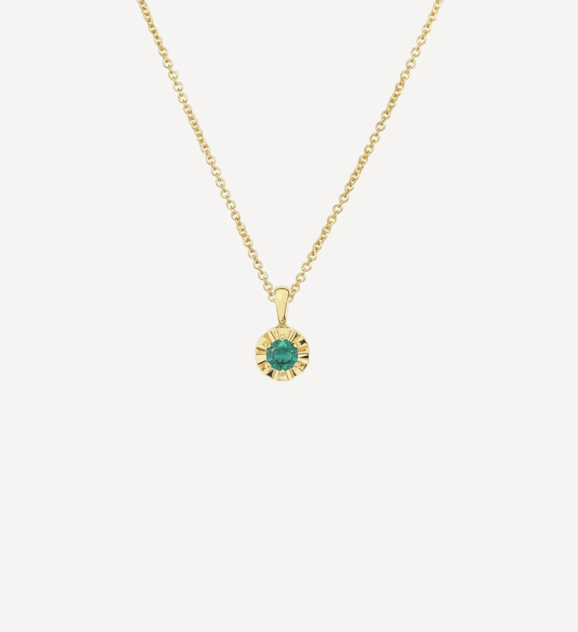 Margot Necklace | Petite Round Birthstone - Image 13