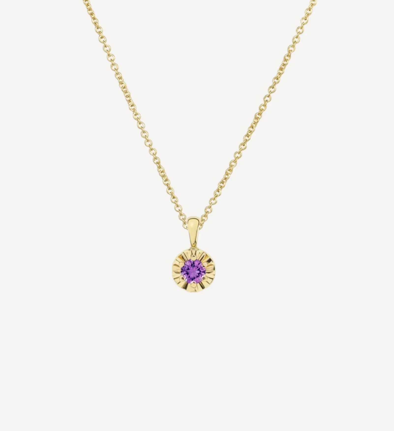 Margot Necklace | Petite Round Birthstone - Image 2