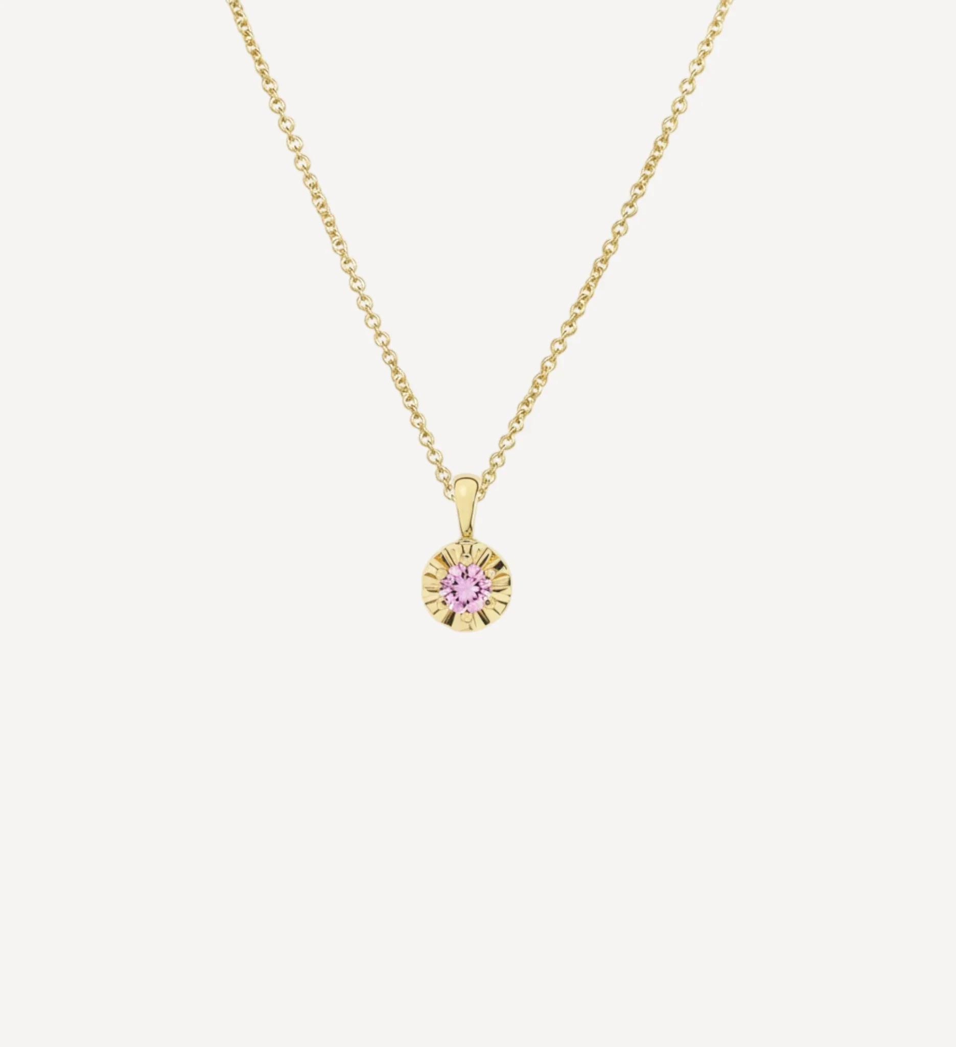 Margot Necklace | Petite Round Birthstone - Image 25