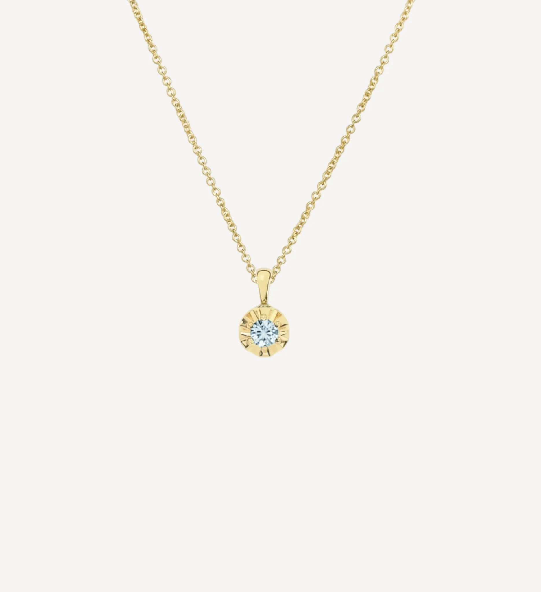 Margot Necklace | Petite Round Birthstone - Image 5