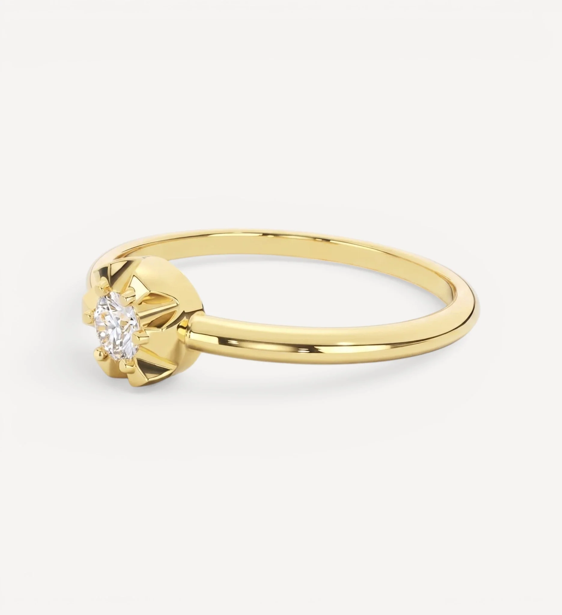 Petite Margot Ring | Round Birthstone - Image 3