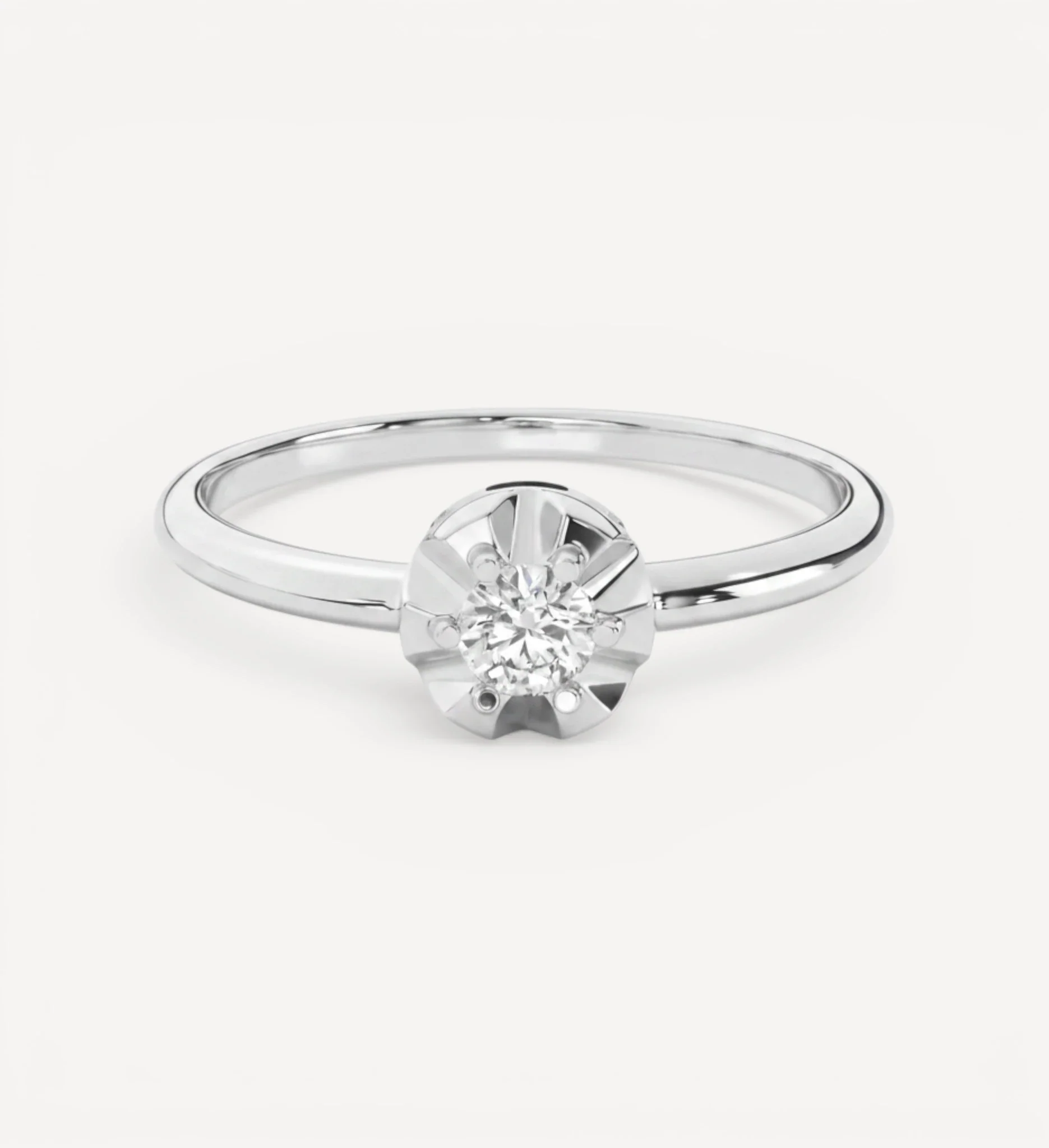 Petite Margot Ring | Round Birthstone - Image 5