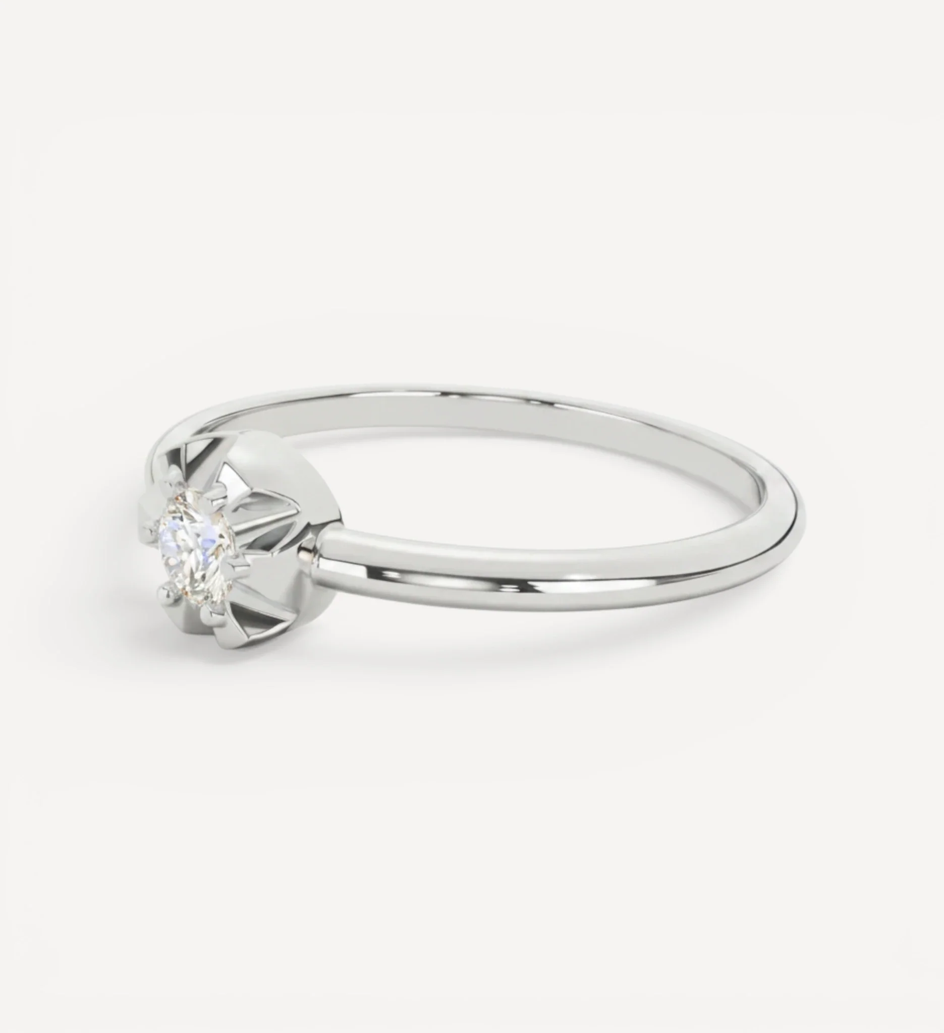 Petite Margot Ring | Round Birthstone - Image 6