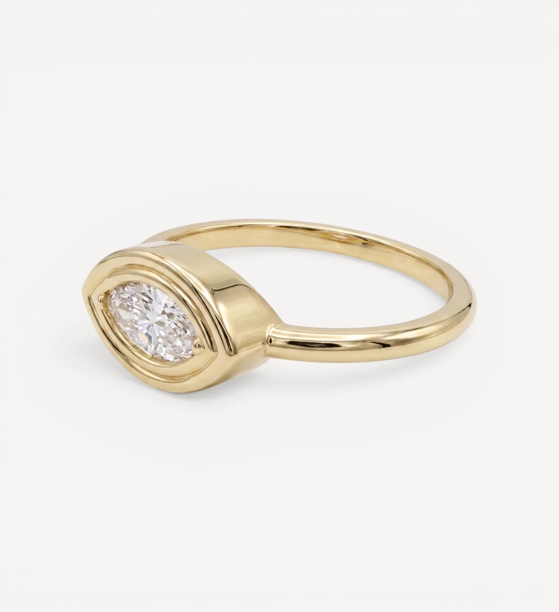 Flow Ring | Marquise Diamond - Image 3