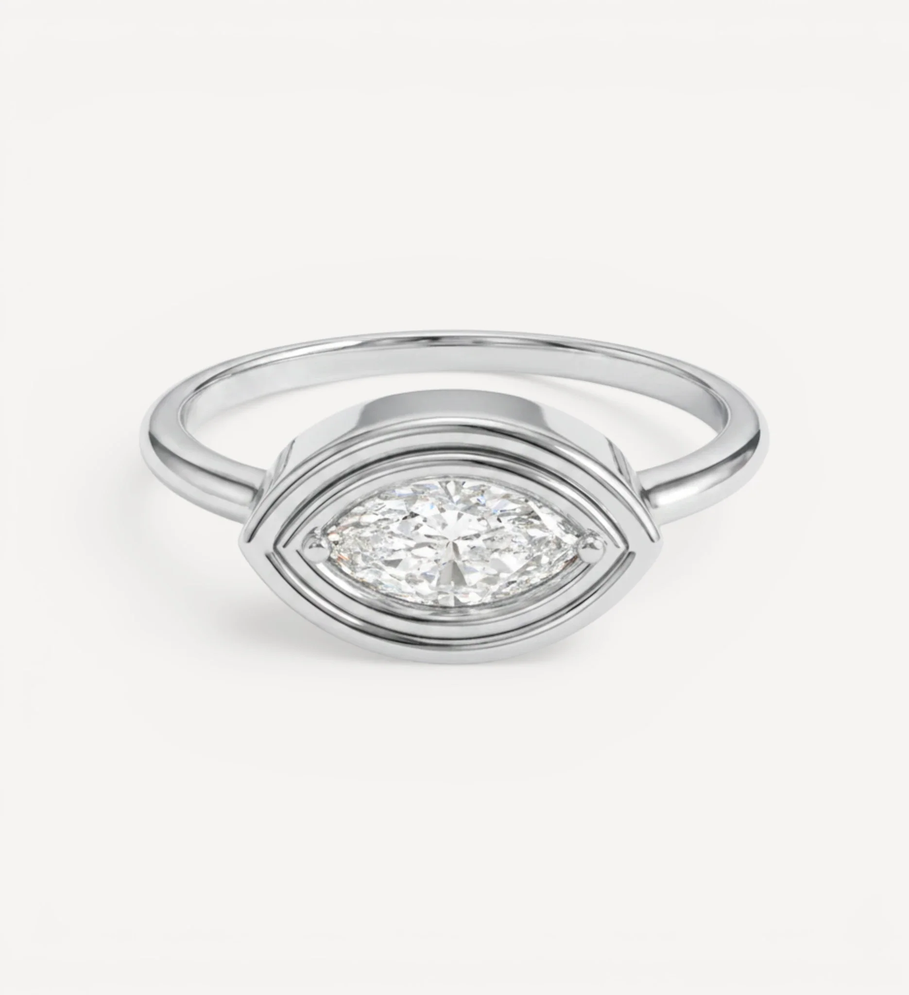 Flow Ring | Marquise Diamond - Image 4