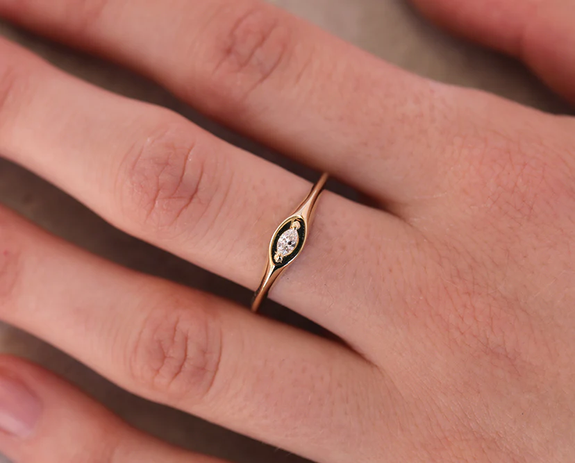 Marquise Signet | Diamond - Image 6