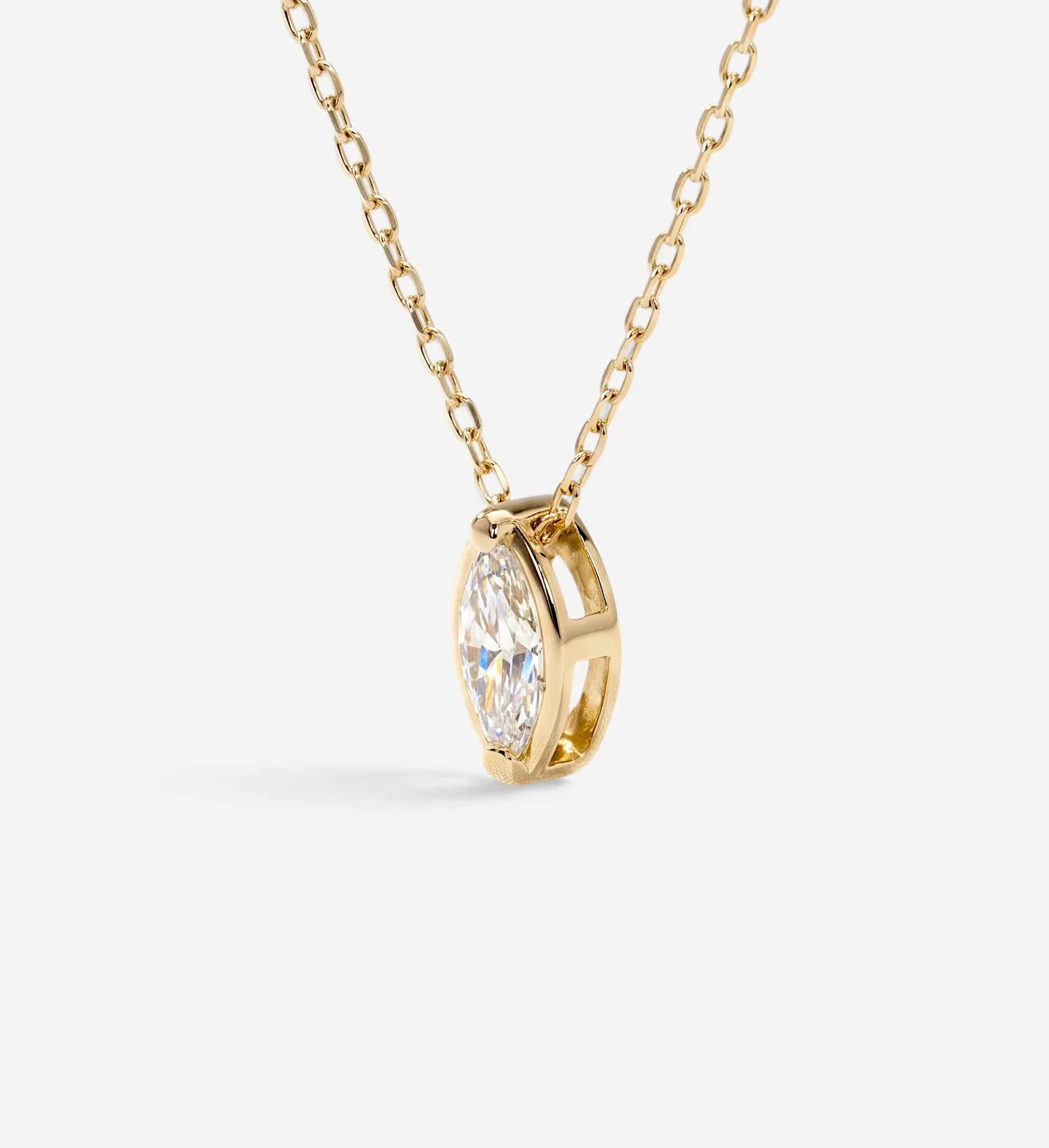 Marquise Slider Necklace | Large Diamond - Image 4