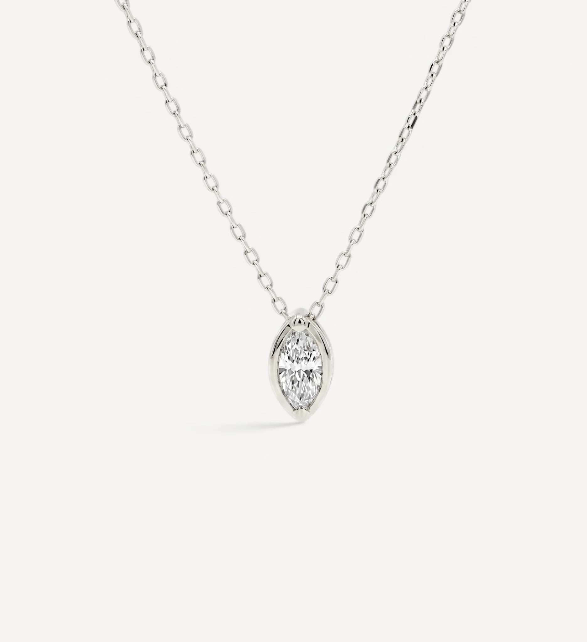 Marquise Slider Necklace | Medium Diamond - Image 5