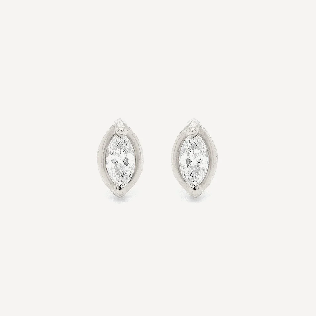 Marquise Diamond studs - Image 5